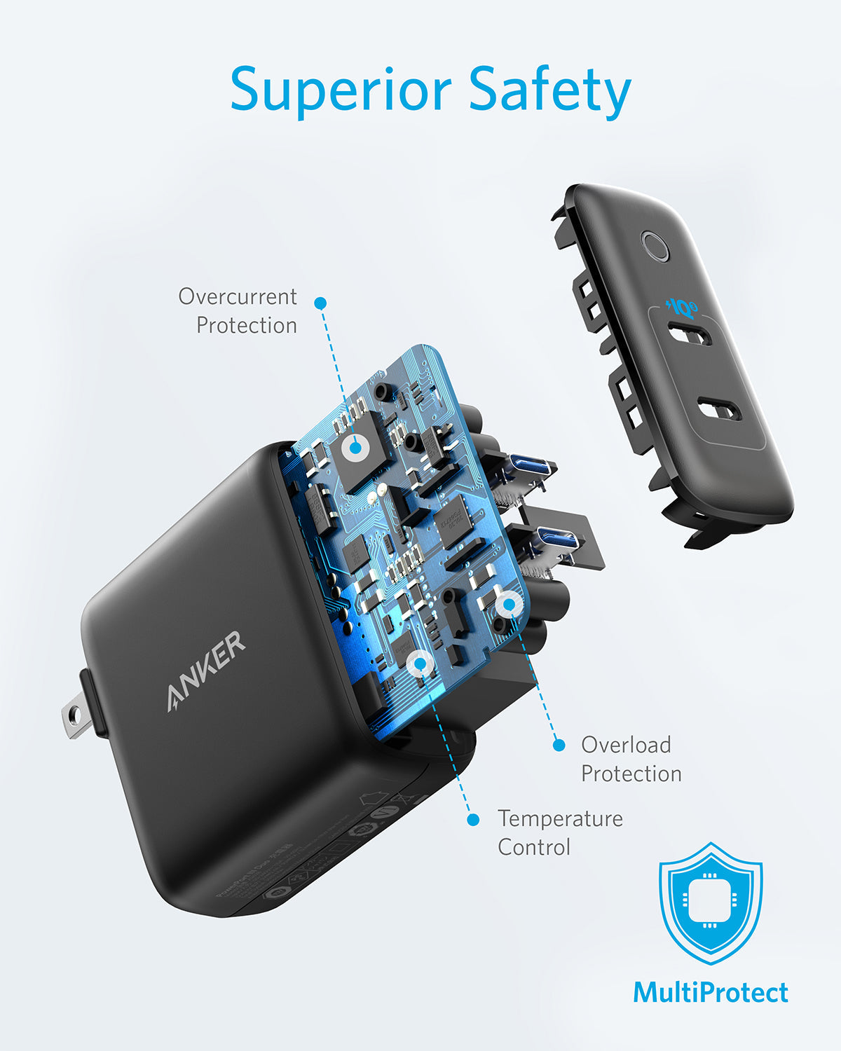 Anker 324 Charger 40W - Ultra Compact Fast Charger For iPhone 12 Pro And More Devices by Anker