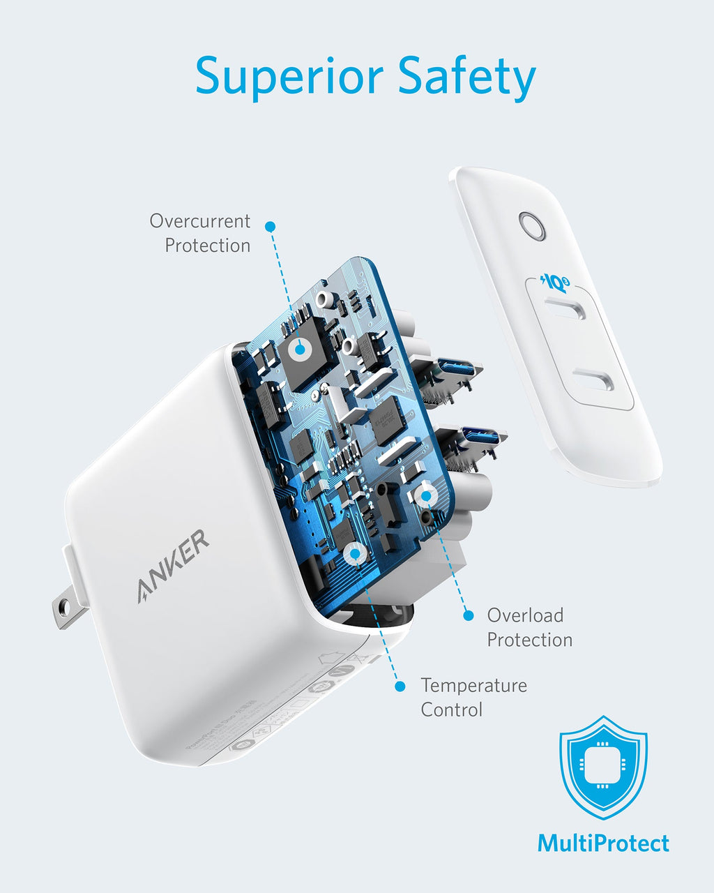 Anker 324 Charger 40W - Ultra Compact Fast Charger For iPhone 12 Pro And More Devices by Anker