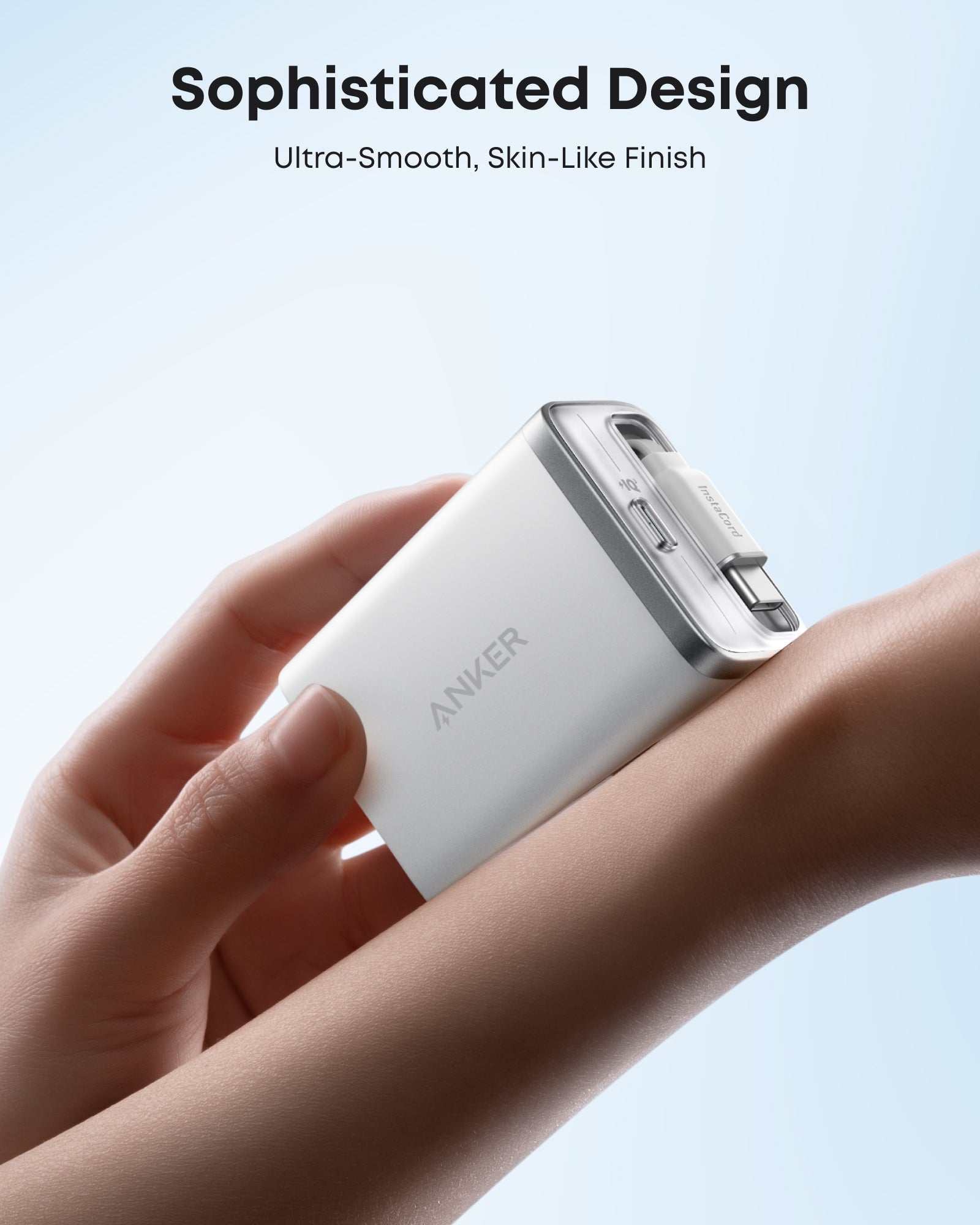 Anker Nano Charger - 35W Dual USB-C Fast Charging With Built-In Retractable Cable On-The-Go Power by Anker
