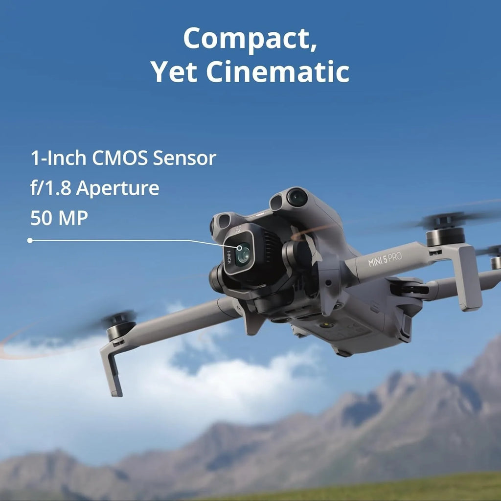 DJI Mini 5 Pro Fly More Combo with DJI RC 2 – 4K Drone, 1-Inch CMOS, 3 Batteries, Omnidirectional Obstacle Sensing by Tech-Home Store