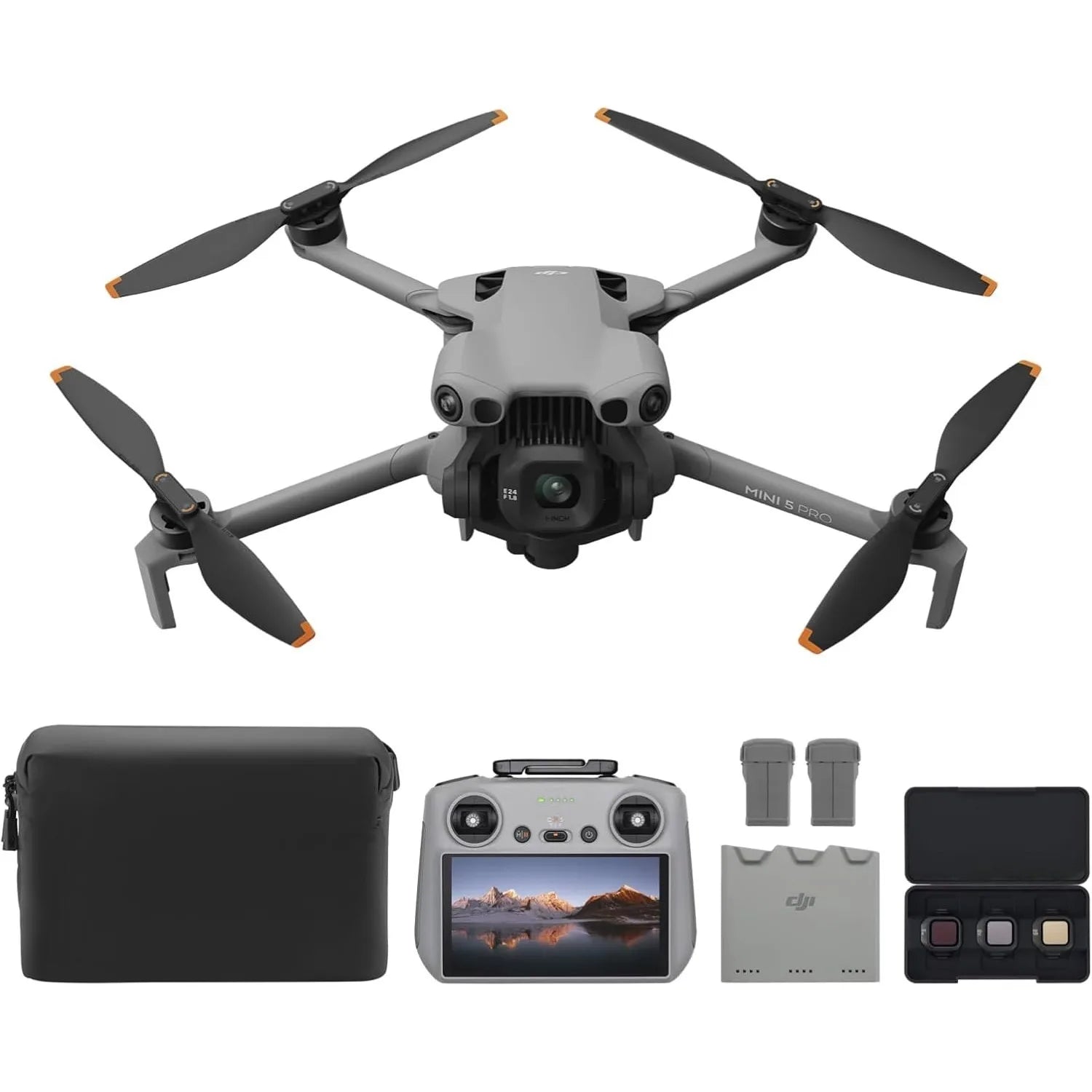 DJI Mini 5 Pro Fly More Combo with DJI RC 2 – 4K Drone, 1-Inch CMOS, 3 Batteries, Omnidirectional Obstacle Sensing by Tech-Home Store
