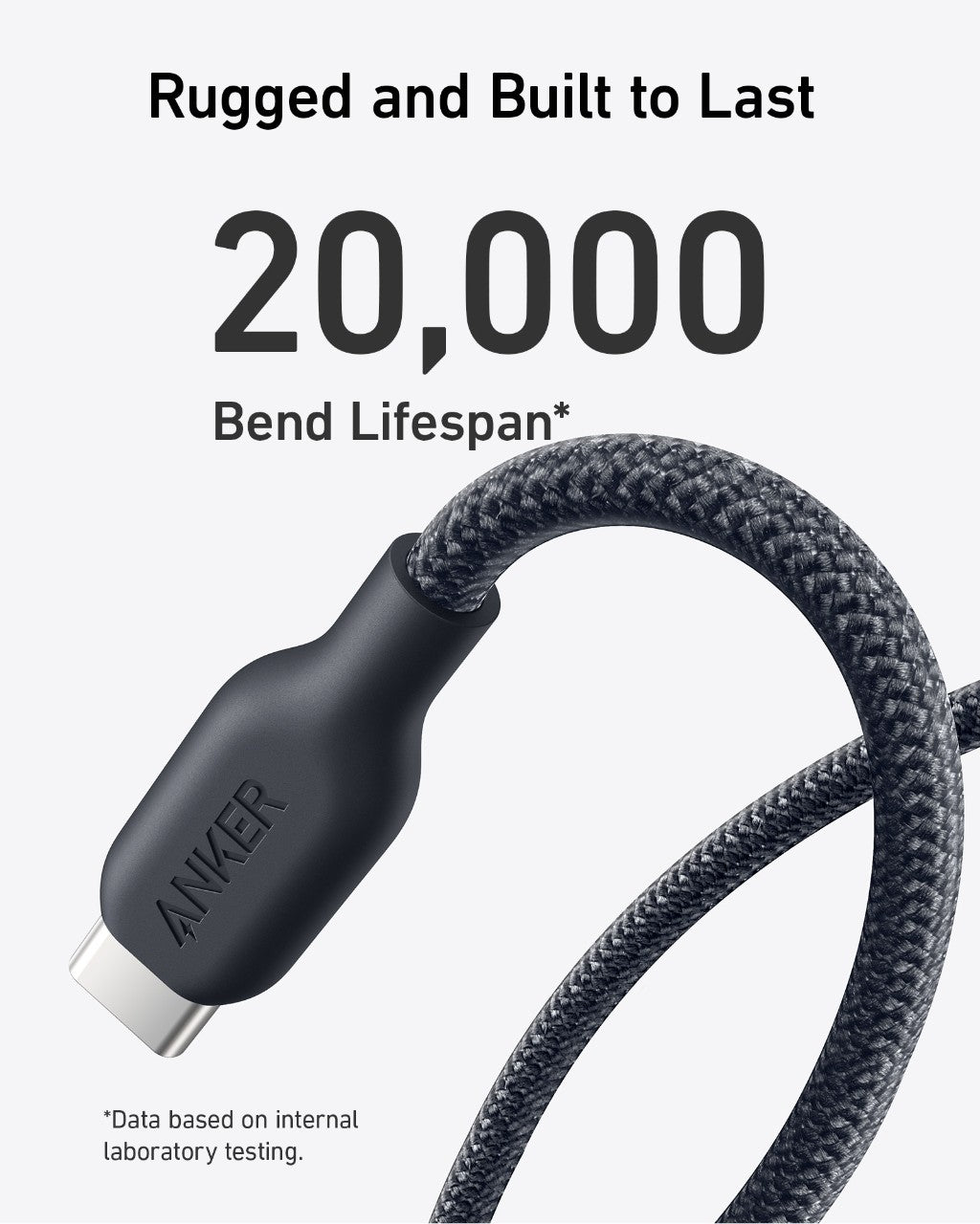 Anker 543 USB-C to USB-C Cable - Bio-Braided Eco Nylon for Durable Fast Charging and Syncing by Anker