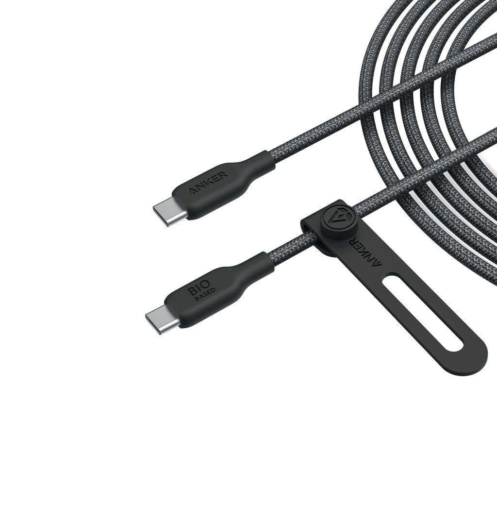 Anker 543 USB C To USB C Cable 240W PD - 10 Ft Bio Based Nylon Durability For Fast Charging And Everyday Use by Anker