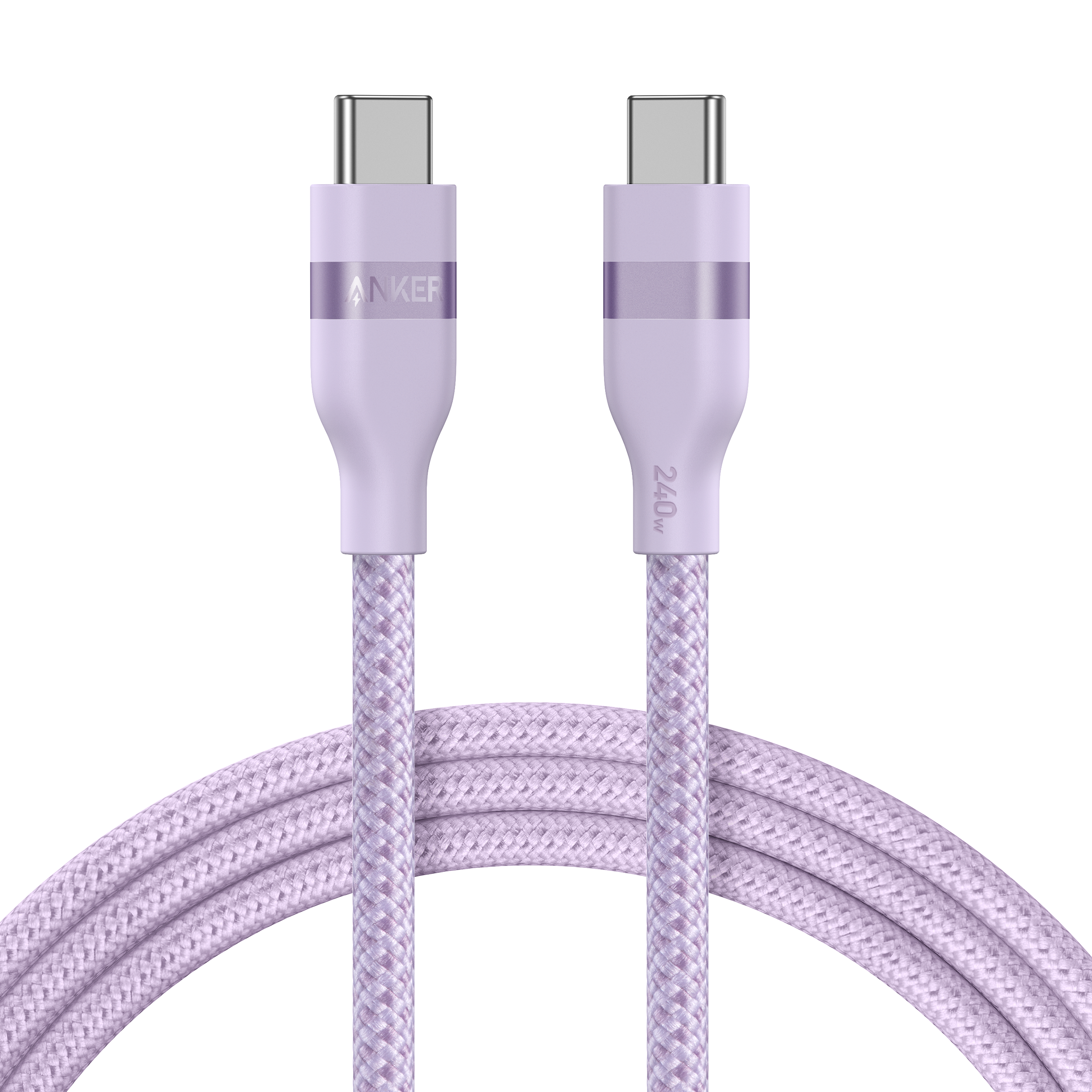 Anker USB-C to USB-C Cable 3 Ft and 6 Ft 240W Upcycled Braided - High Power USB-C Cable for Fast Charging by Anker
