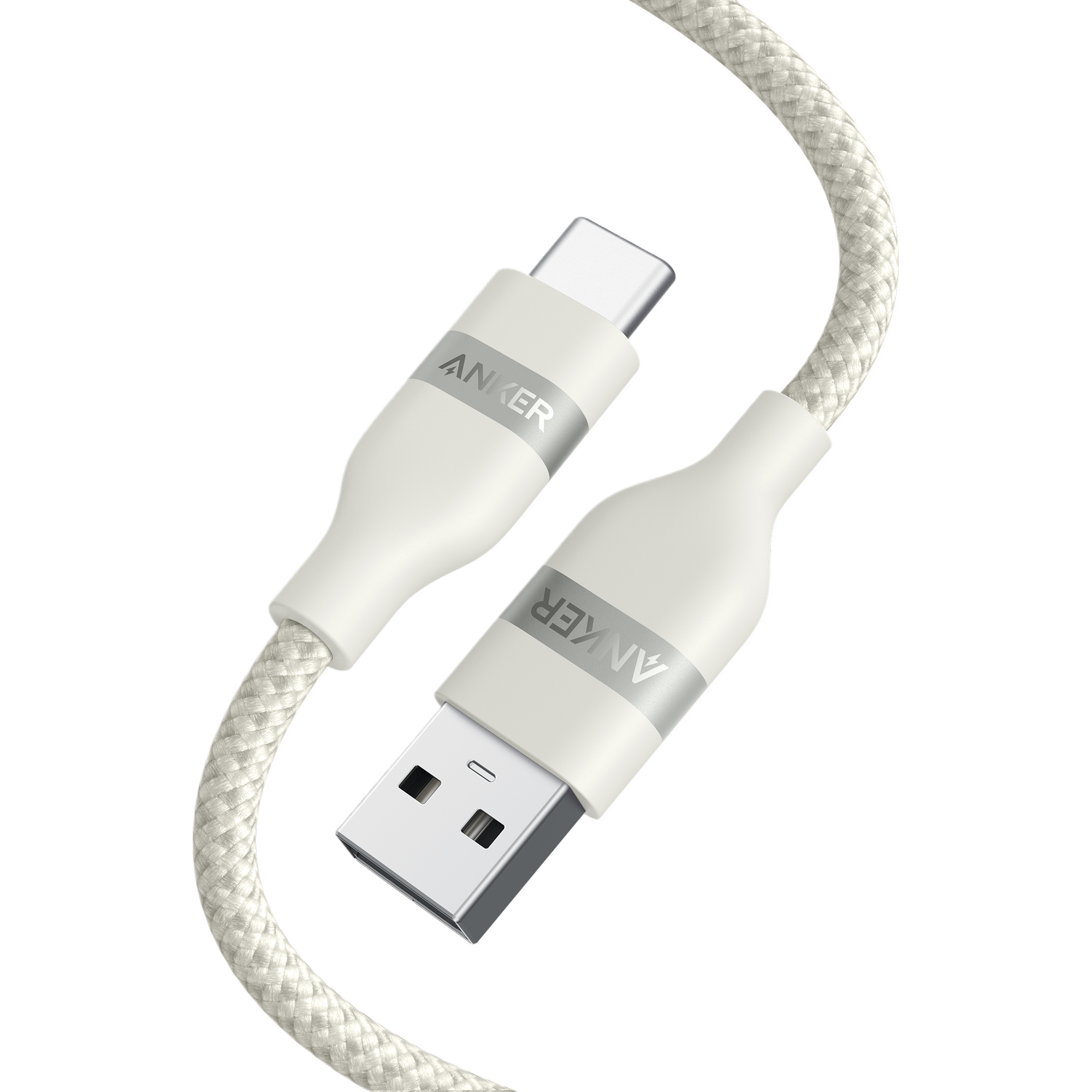 Anker USB A to USB C Cable - Upcycled Braided Design for Reliable Charging with 3 ft or 6 ft Lengths by Anker