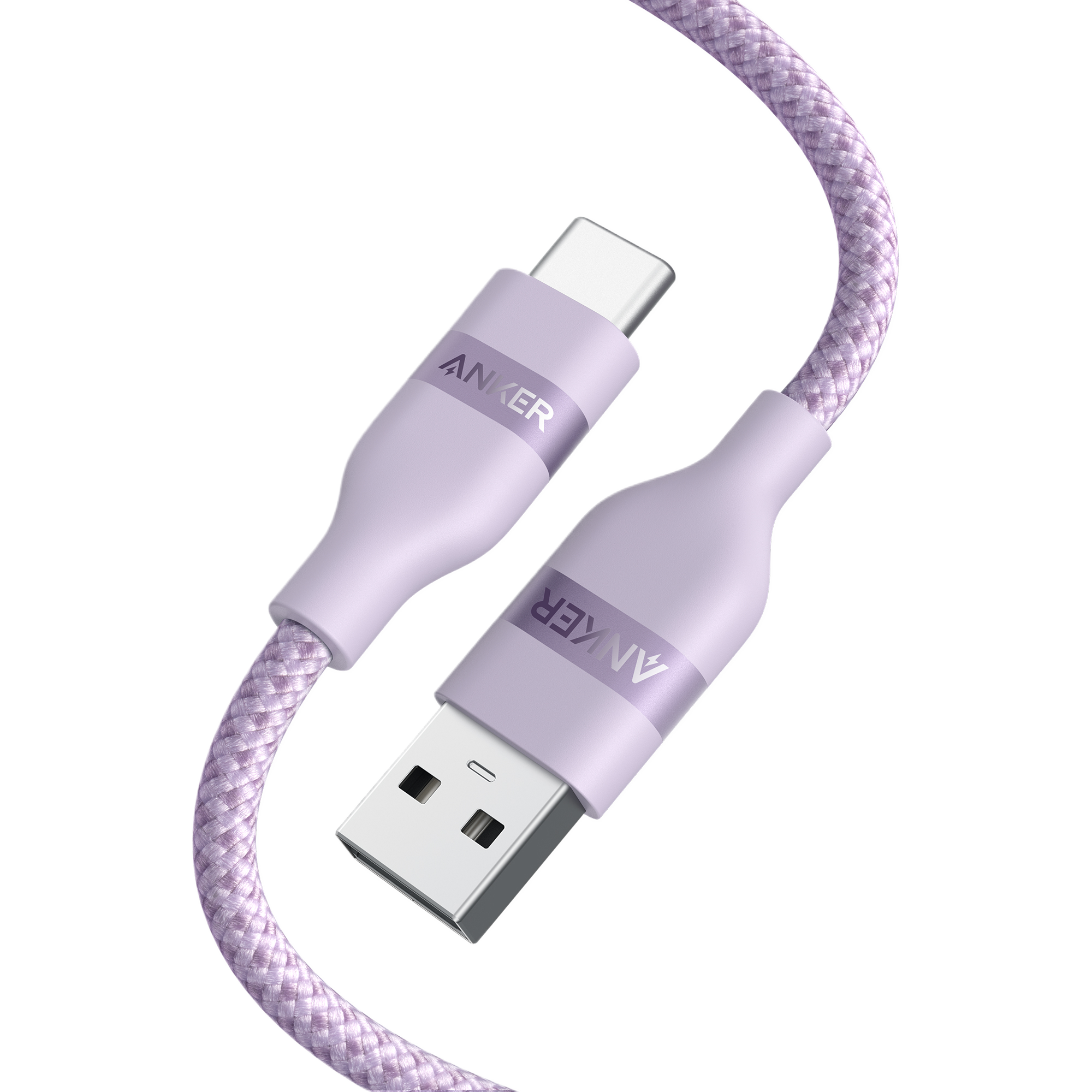Anker USB A to USB C Cable - Upcycled Braided Design for Reliable Charging with 3 ft or 6 ft Lengths by Anker