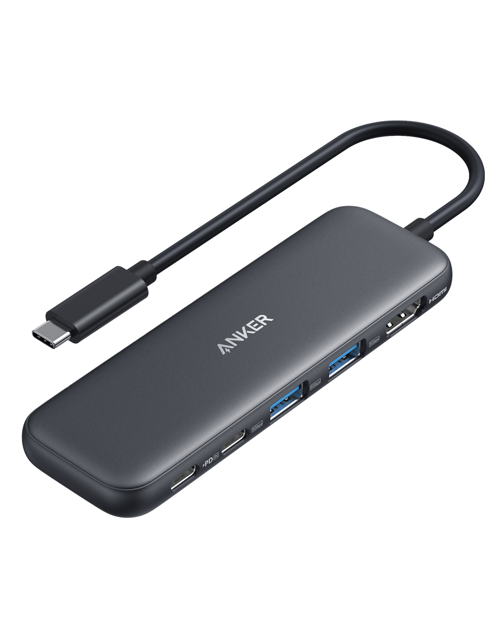 Anker 332 USB-C Hub 5-in-1 - 4K HDMI, 85W Pass-Through, Fast Data Transfer For Laptops And Tablets by Anker