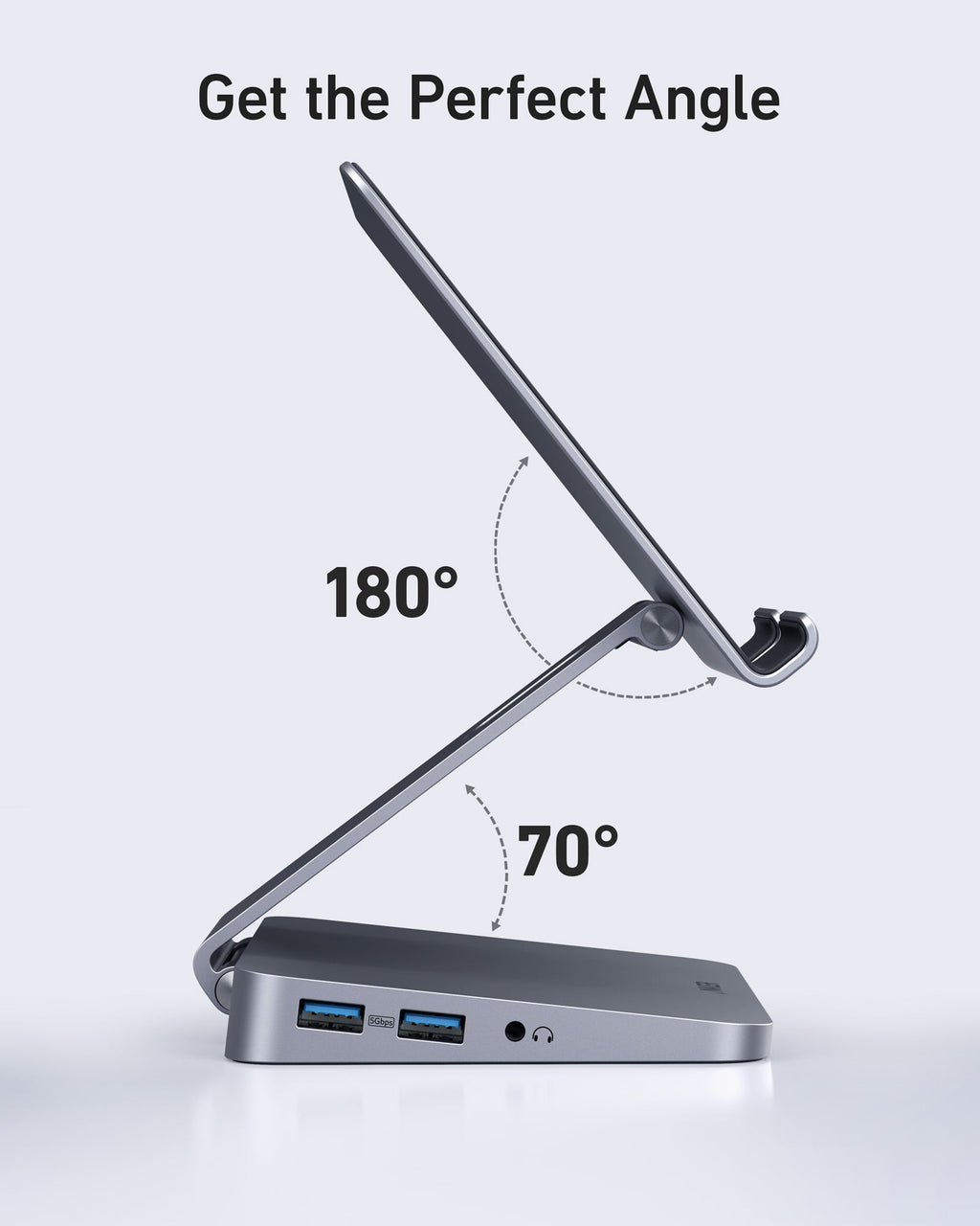 Anker 551 USB-C Hub - 8-In-1 Connectivity With Built-In Tablet Stand For 4K HDMI And USB-C by Anker
