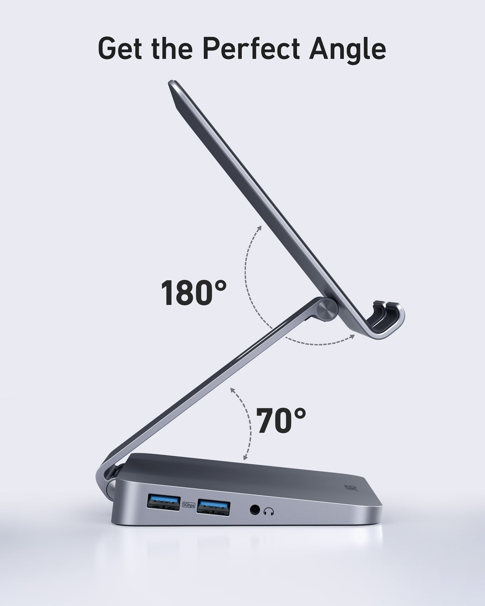 Anker 551 USB-C Hub - 8-In-1 Connectivity With Built-In Tablet Stand For 4K HDMI And USB-C by Anker