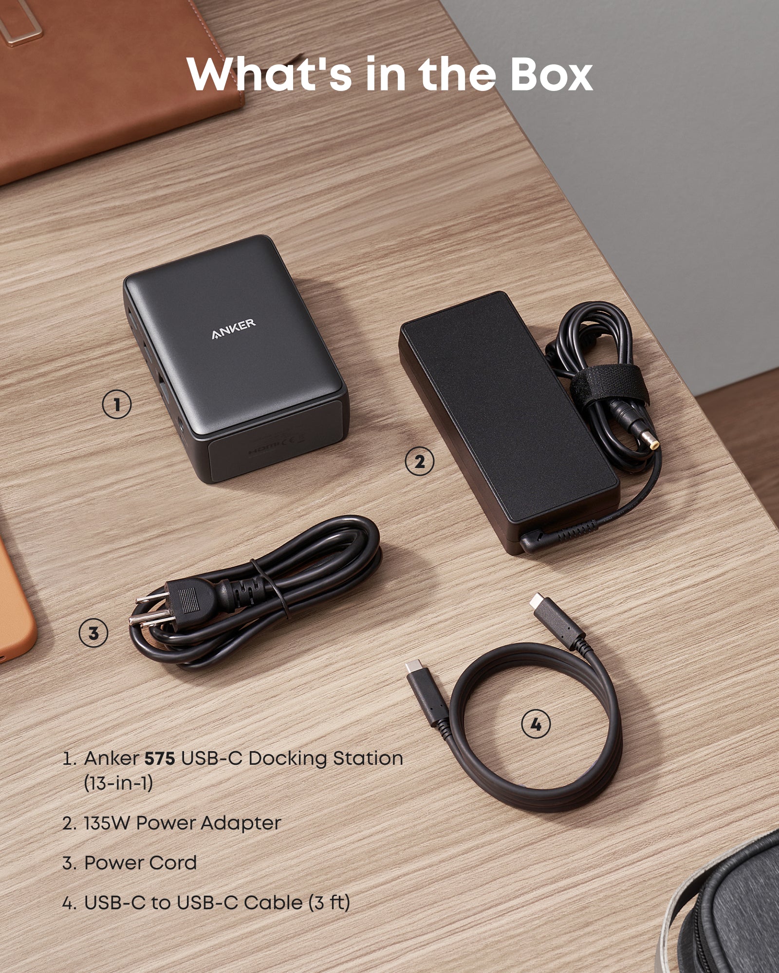 Anker 575 USB-C Docking Station (13-In-1) - Expands Connectivity With Power Delivery And Multi-Display Support by Anker