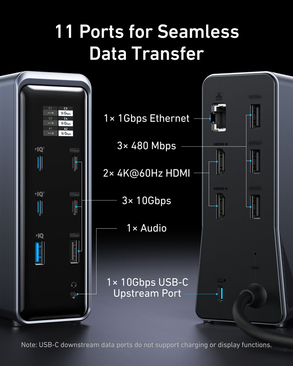 Anker Prime Charging Docking Station - 14 In 1 Hub With Dual Display And 160W Total Power For Fast Charging by Anker