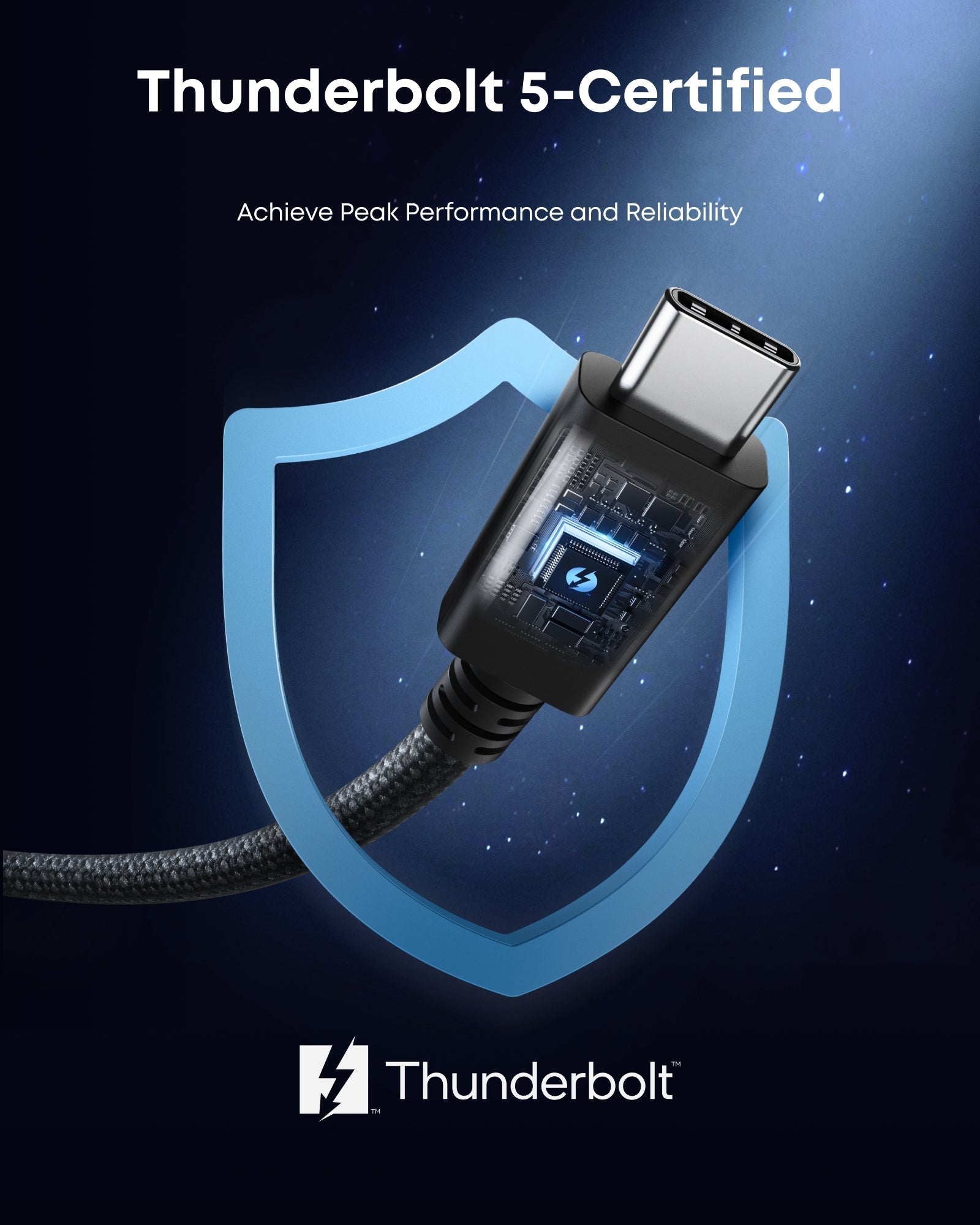 Anker Prime Thunderbolt 5 Cable 80Gbps Data Transfer And 240W Power Delivery For Pro Laptops by Anker
