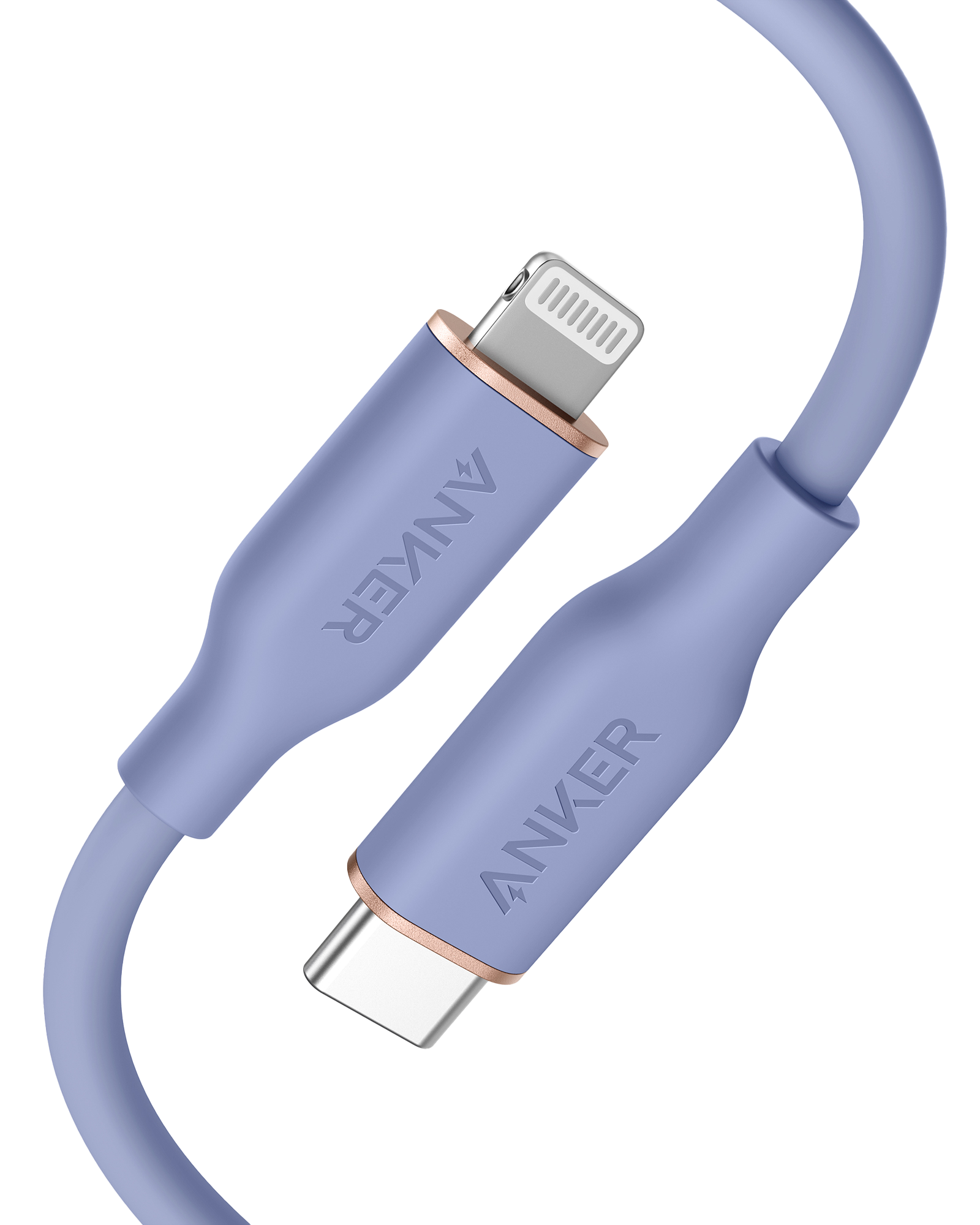 Anker 641 USB-C to Lightning Cable Flow 3 ft Silicone - Soft Silicone Finish for Premium Durability by Anker