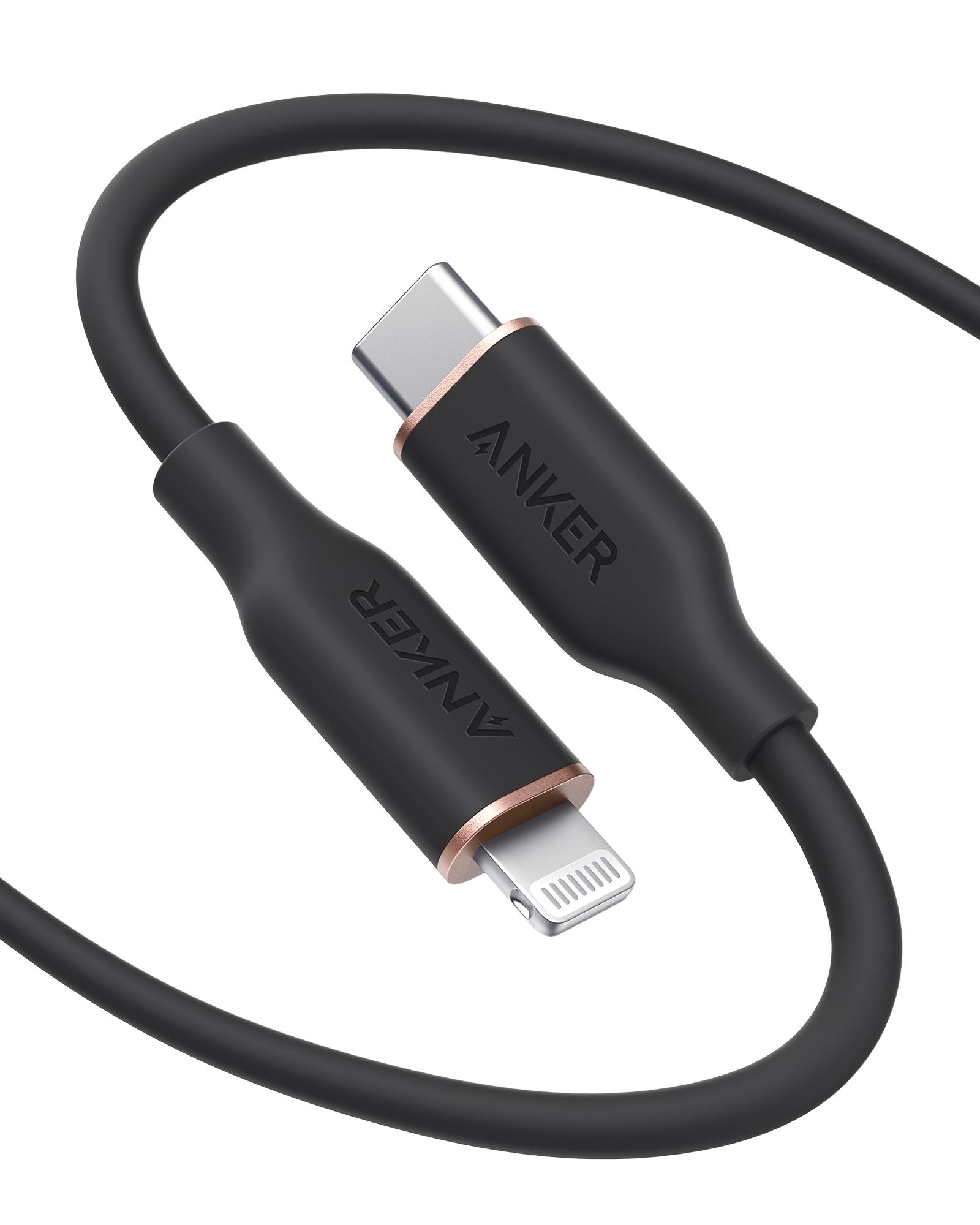 Anker 641 USB-C to Lightning Cable Flow Silicone - Soft Touch Durability and Fast Charging on the Go by Anker