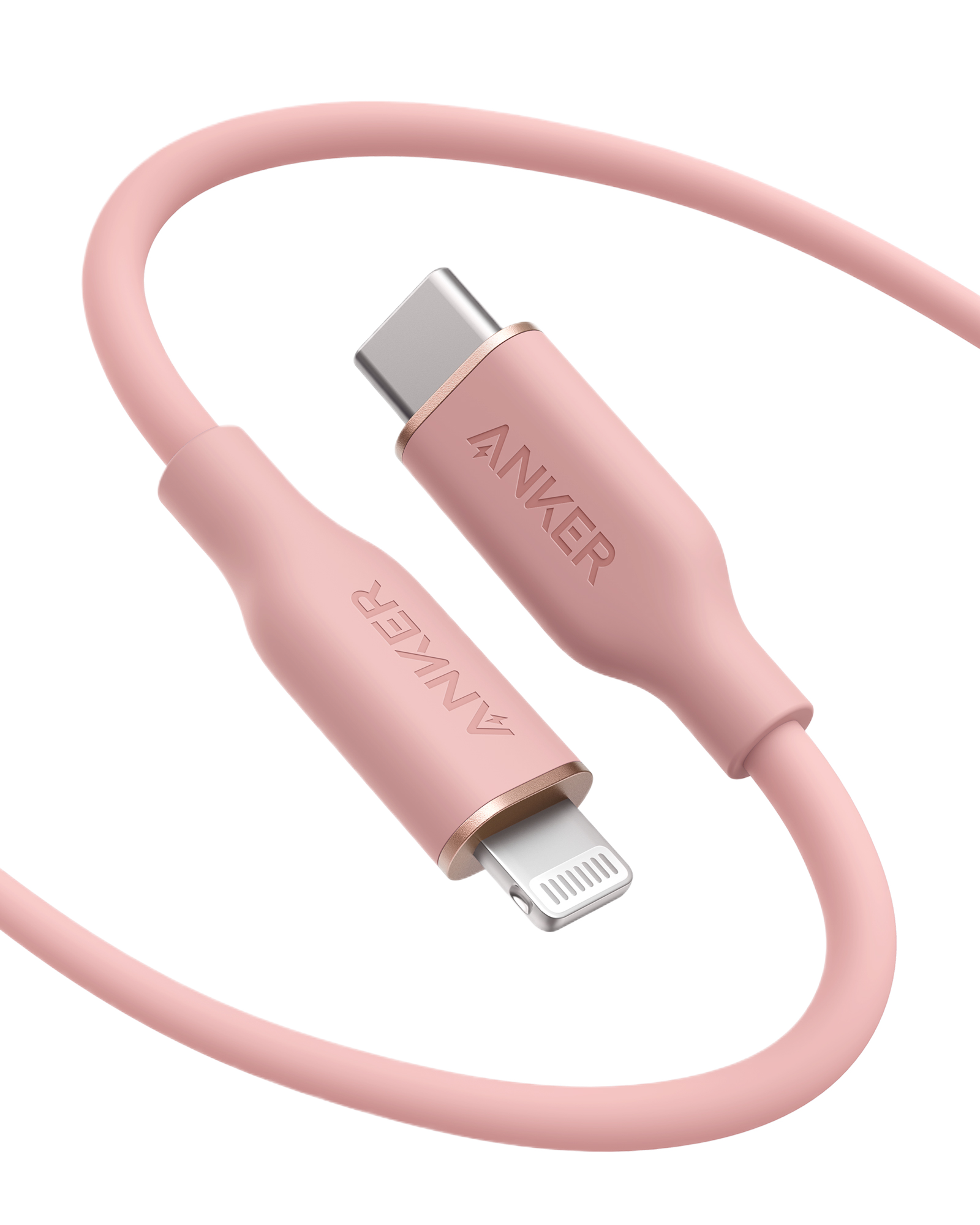 Anker 641 USB-C to Lightning Cable Flow 3 ft Silicone - Soft Silicone Finish for Premium Durability by Anker