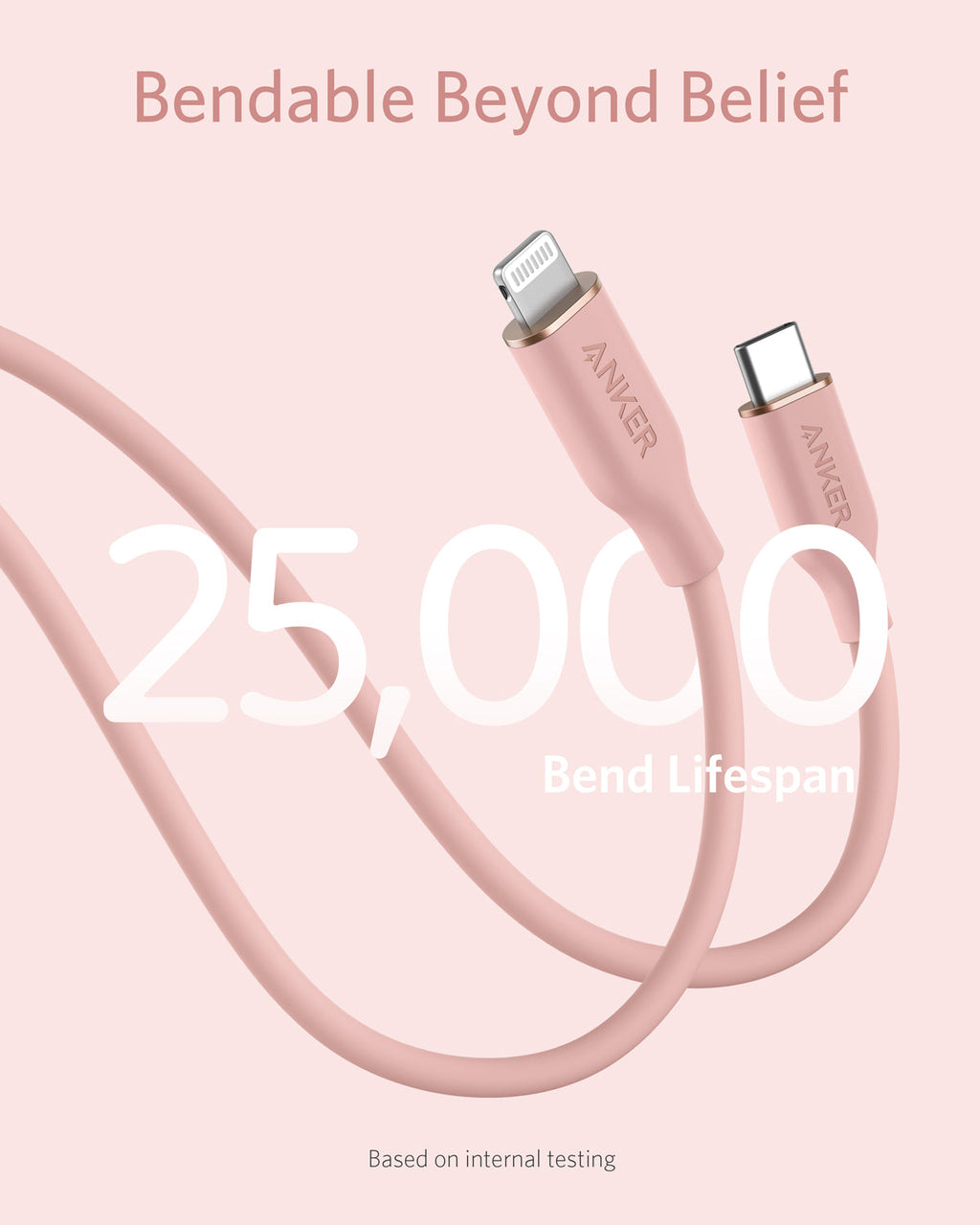 Anker 641 USB-C to Lightning Cable Flow 3 ft Silicone - Soft Silicone Finish for Premium Durability by Anker