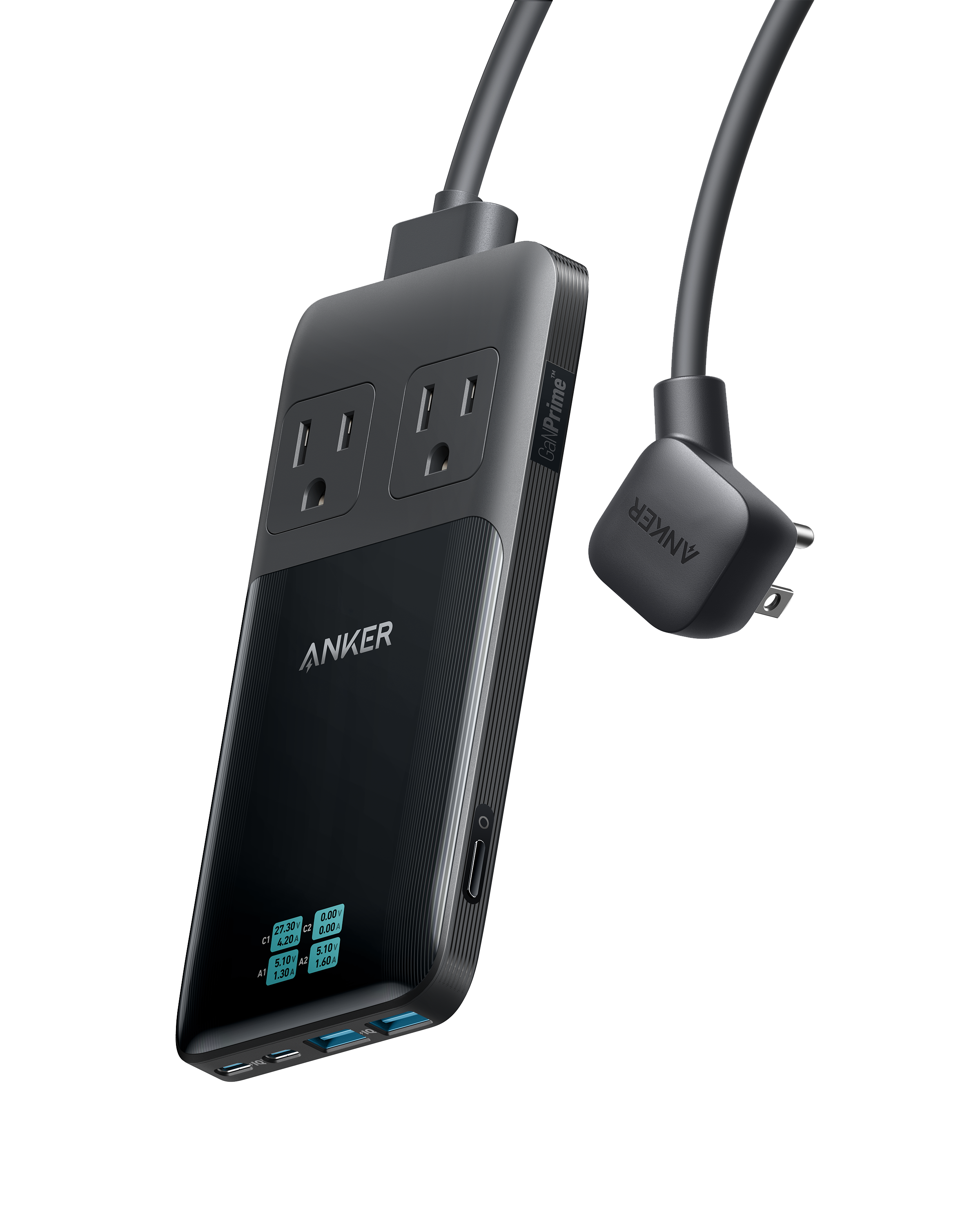 Anker Prime Six in One Charging Station 140W GaN Fast Charging - Compact Desk Hub With Smart Safety by Anker