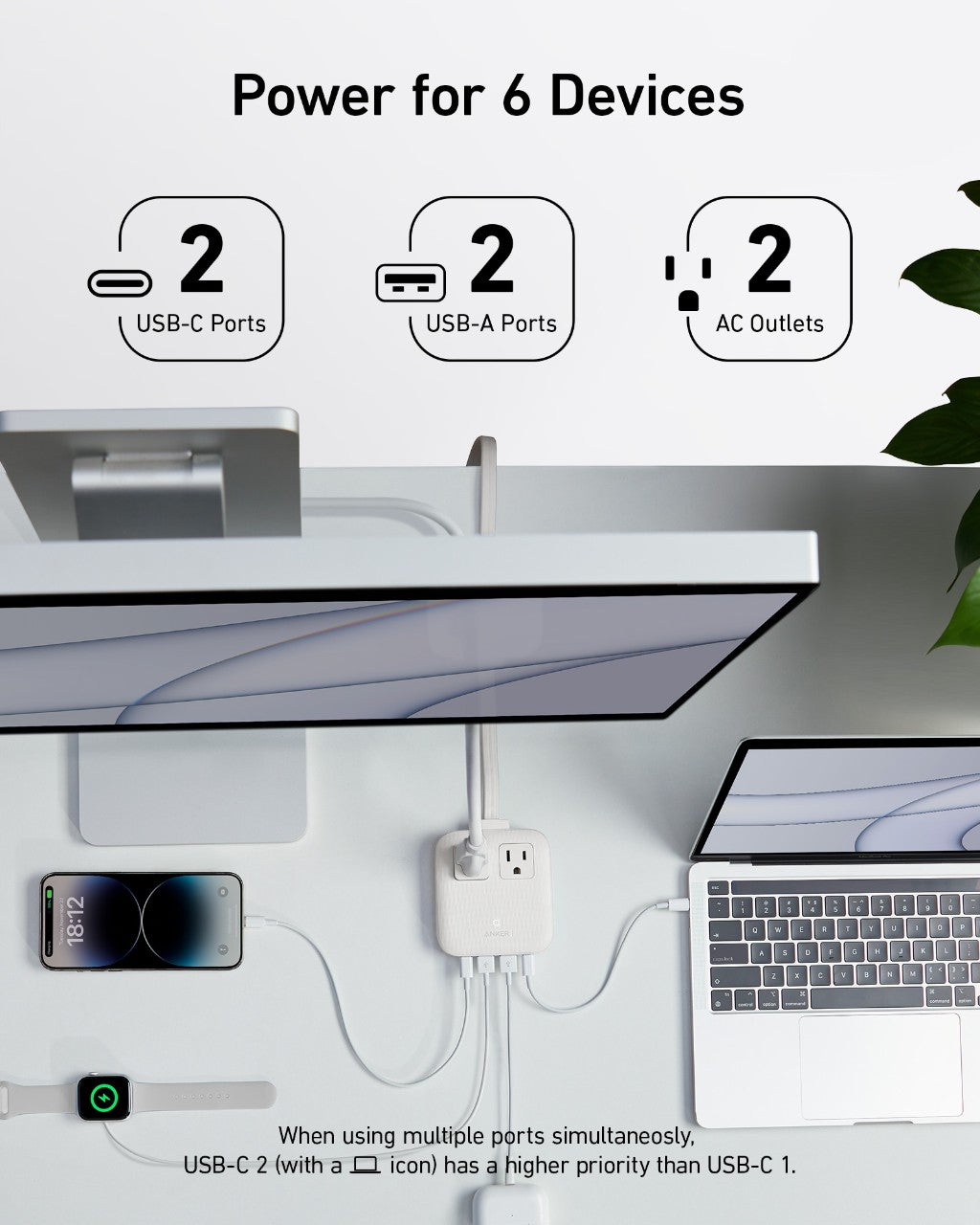 Anker Nano Charging Station 6-In-1 67W - Compact All-In-One Hub For MacBook Pro And Busy Desks by Anker