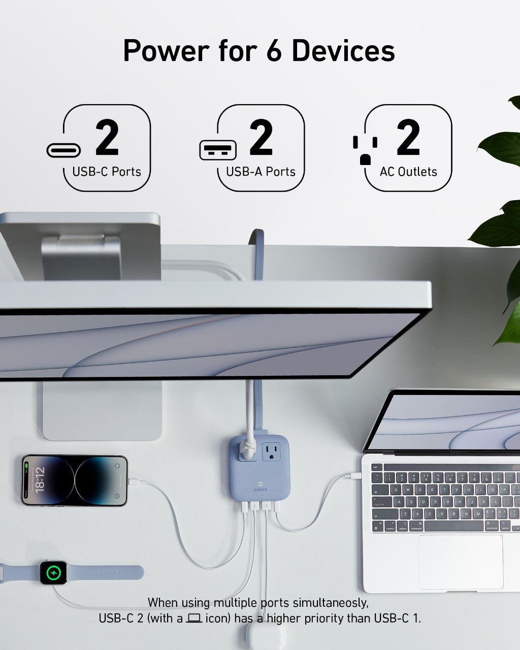 Anker Nano Charging Station 6-In-1 67W - Compact All-In-One Hub For MacBook Pro And Busy Desks by Anker