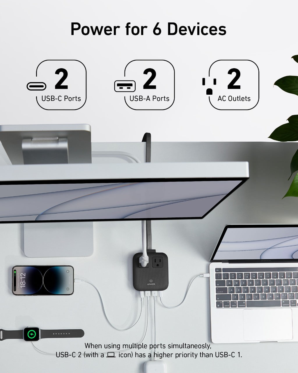 Anker Nano Charging Station 6-In-1 67W - Compact All-In-One Hub For MacBook Pro And Busy Desks by Anker