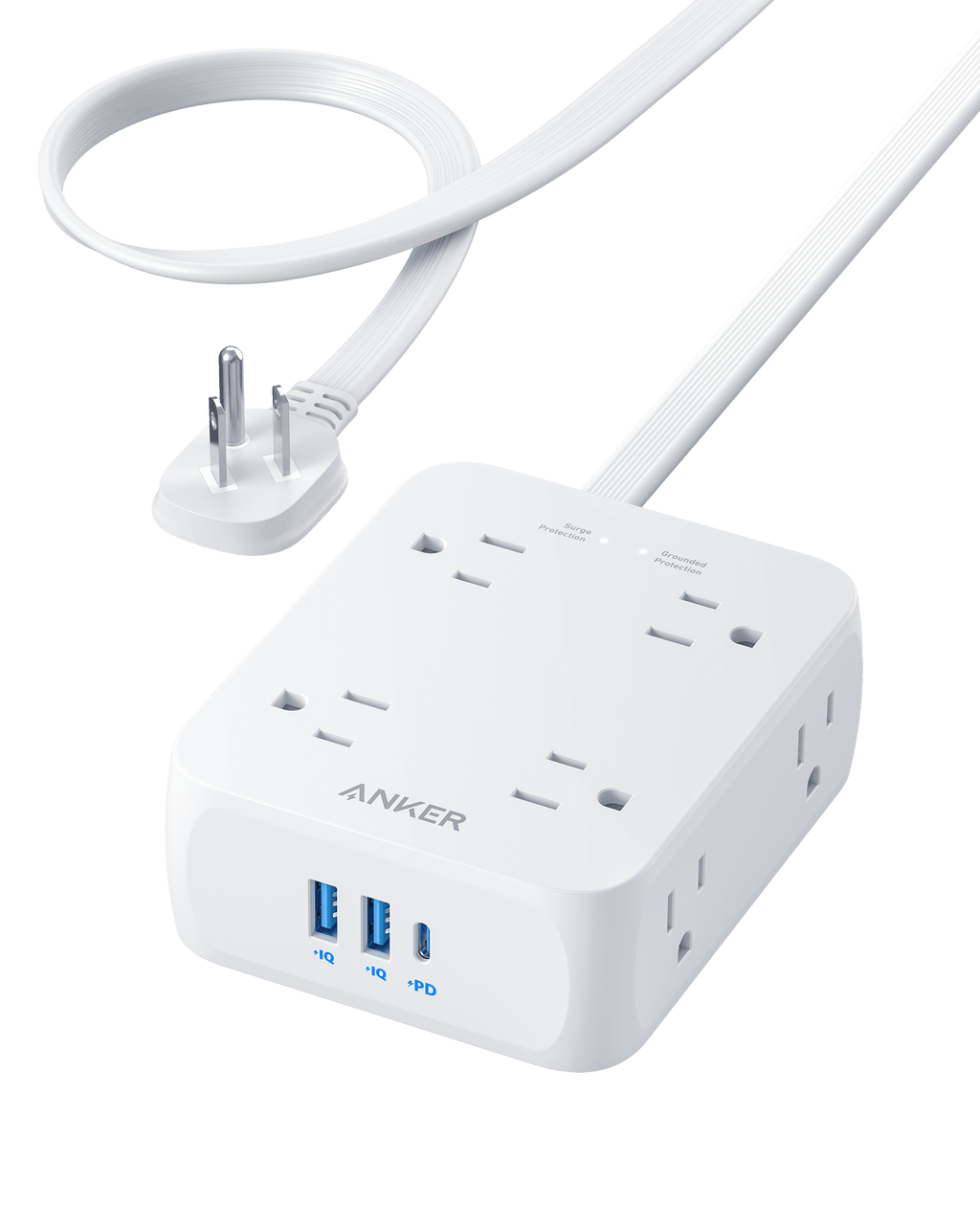 Anker 341 USB Power Strip 11 In 1 Compact Hub With 8 AC Outlets And USB C Port For Desks by Anker