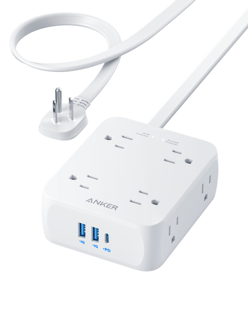 Anker 341 USB Power Strip 11 In 1 Compact Hub With 8 AC Outlets And USB C Port For Desks by Anker