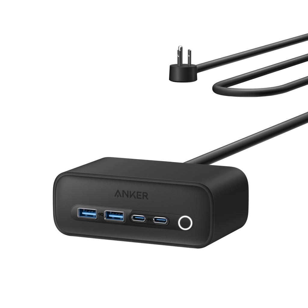 Anker 525 Charging Station - 7 In 1 Hub With 3 Outlets And 2 USB Ports For Safe Multi-Device Charging by Anker