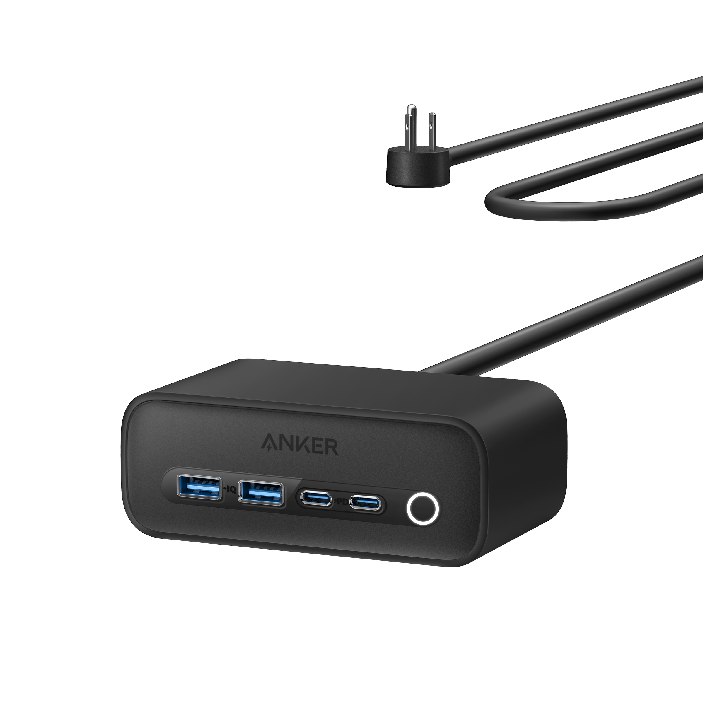 Anker 525 Charging Station - 7 In 1 Hub With 3 Outlets And 2 USB Ports For Safe Multi-Device Charging by Anker