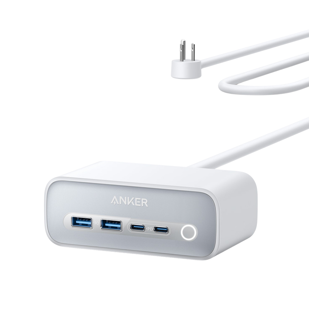 Anker 525 Charging Station - 7 In 1 Hub With 3 Outlets And 2 USB Ports For Safe Multi-Device Charging by Anker