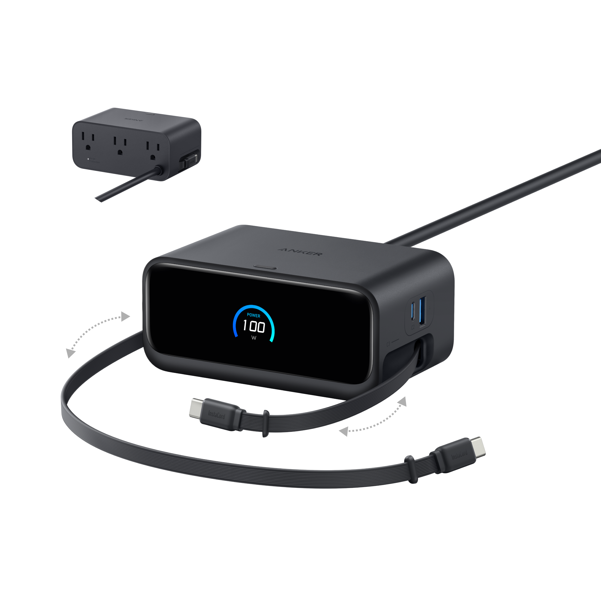 Anker Nano Charging Station - 7-In-1 100W Power Hub With Cable Management For Busy Desks by Anker