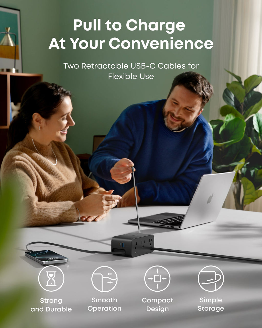 Anker Nano Charging Station - 7-In-1 100W Power Hub With Cable Management For Busy Desks by Anker