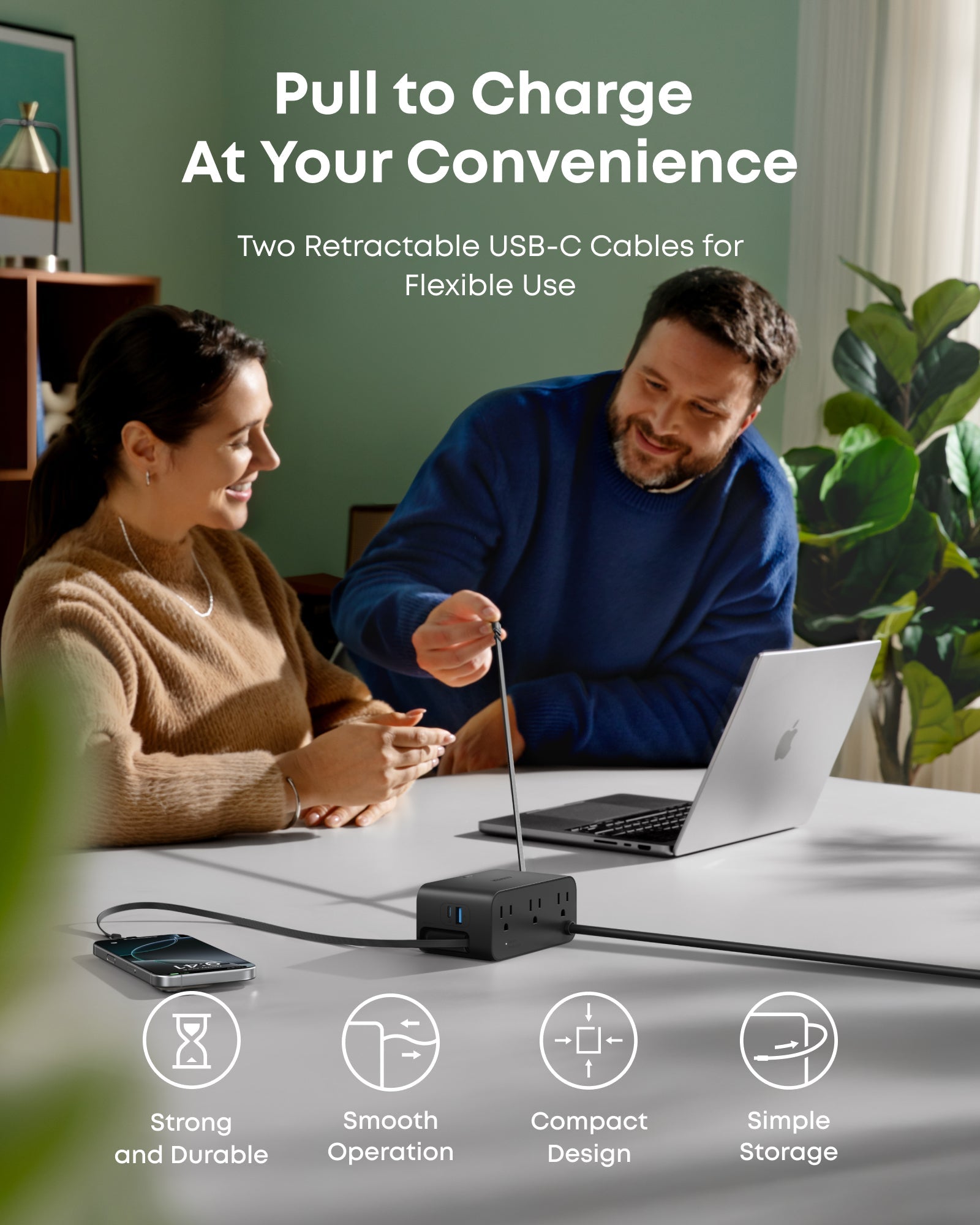 Anker Nano Charging Station - 7-In-1 100W Power Hub With Cable Management For Busy Desks by Anker