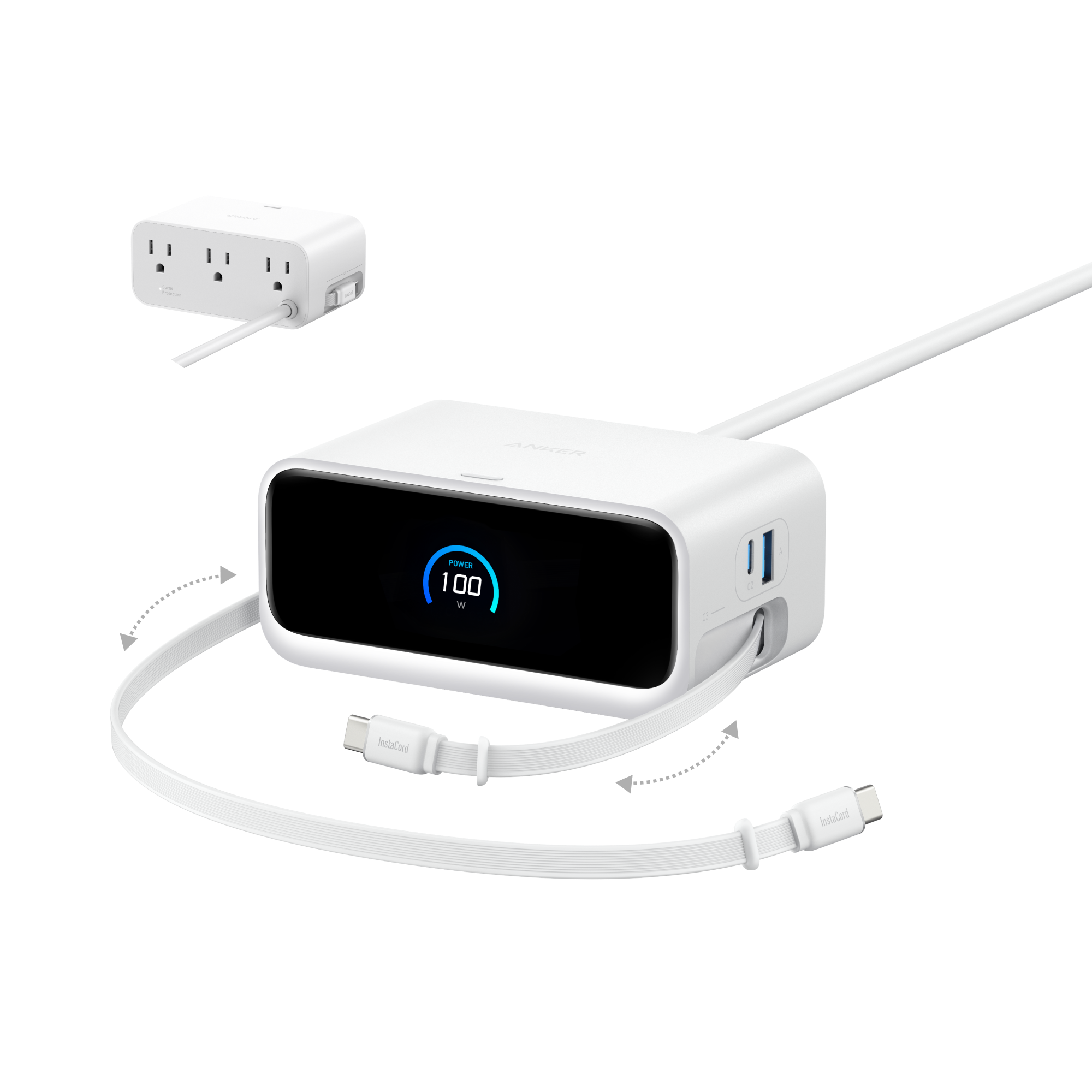 Anker Nano Charging Station - 7-In-1 100W Power Hub With Cable Management For Busy Desks by Anker