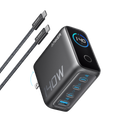 Anker 140W 4-Port PD 3.1 GaN Charger With USB C Cable - Fast Safe Multi Device Charging For Laptops Phones by Anker