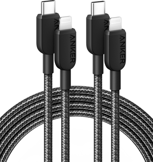 Anker 310 USB-C To Lightning Cable 6-Foot 2-Pack - Durable Fast Charging For iPhone by Anker