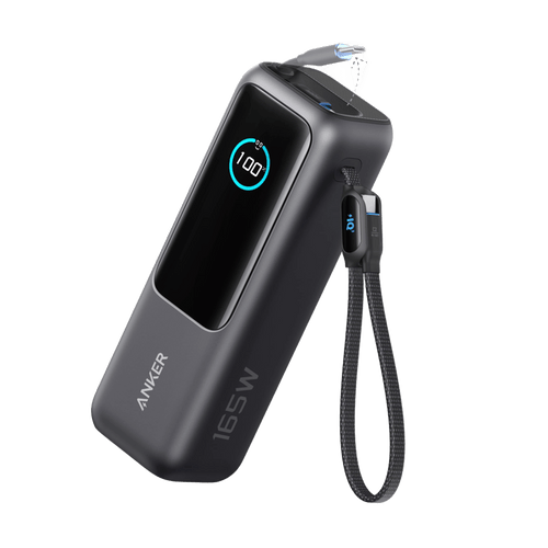 Anker Laptop Power Bank 25K With Built-In Retractable Cables - Triple 100W USB-C Ports For Fast MacBook Charging by Anker