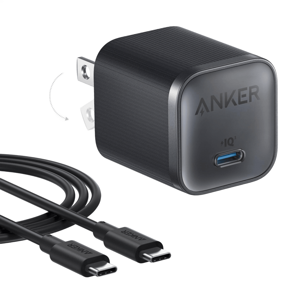 Anker Nano Charger 45W With USB C To USB C Cable - GaN Fast Charging For On The Go Travel by Anker