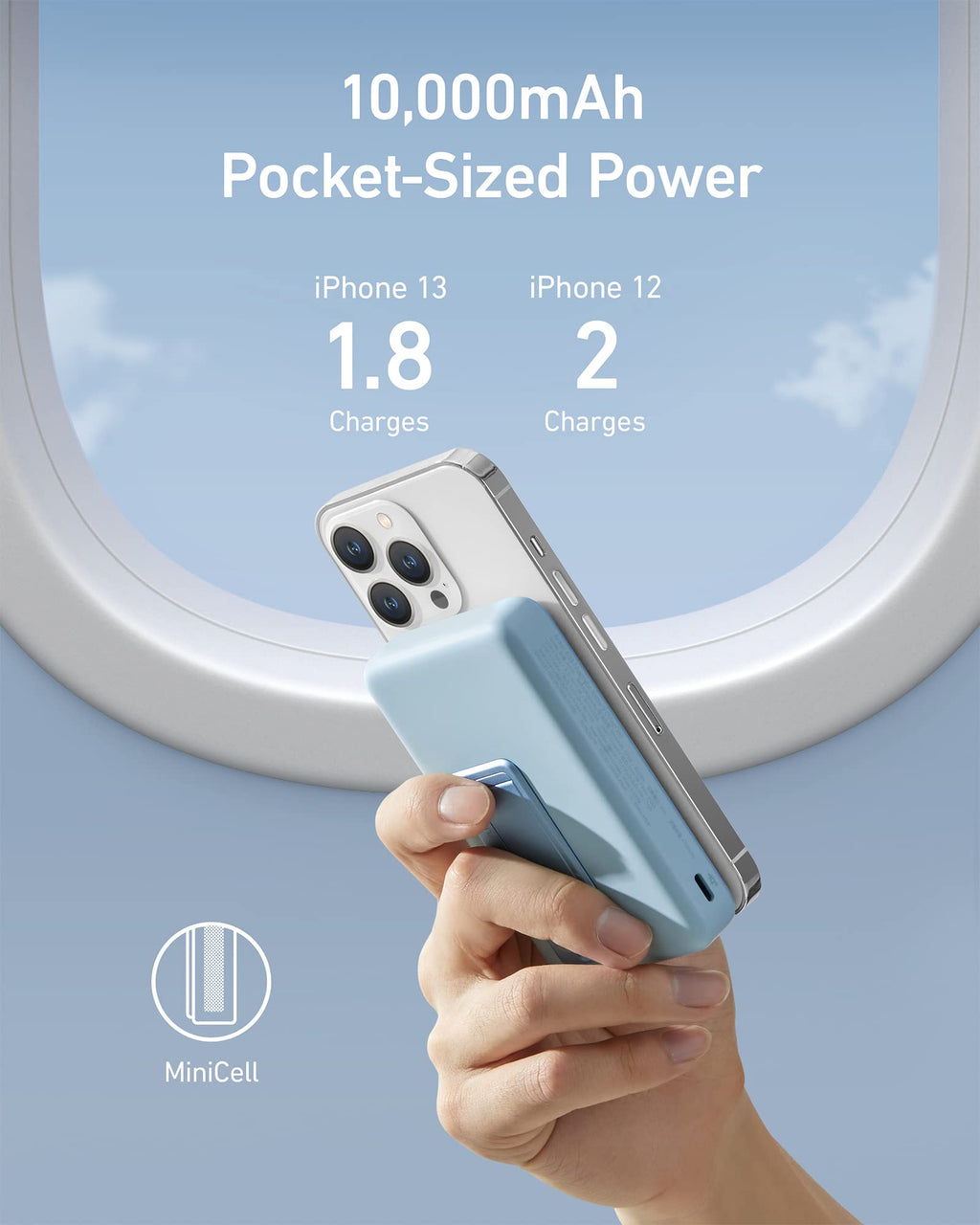 Anker 633 Magnetic Battery - 2 In 1 Wireless Charger And Foldable Stand For On The Go Power by Anker