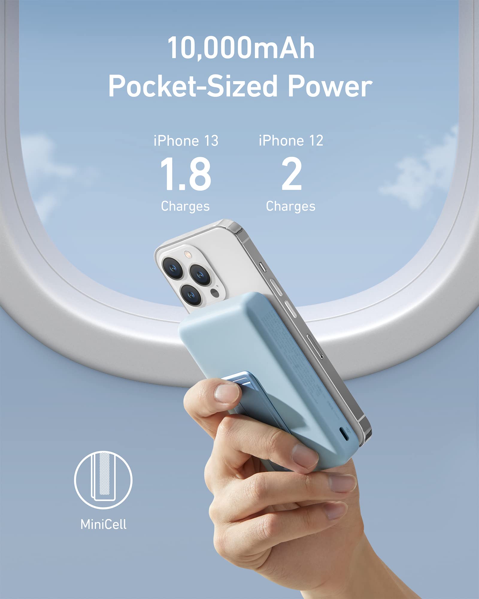 Anker 633 Magnetic Battery - 2 In 1 Wireless Charger And Foldable Stand For On The Go Power by Anker