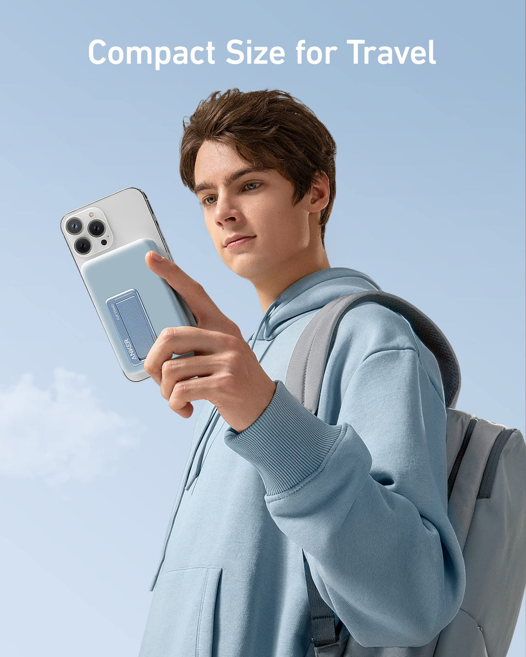Anker 633 Magnetic Battery - 2 In 1 Wireless Charger And Foldable Stand For On The Go Power by Anker
