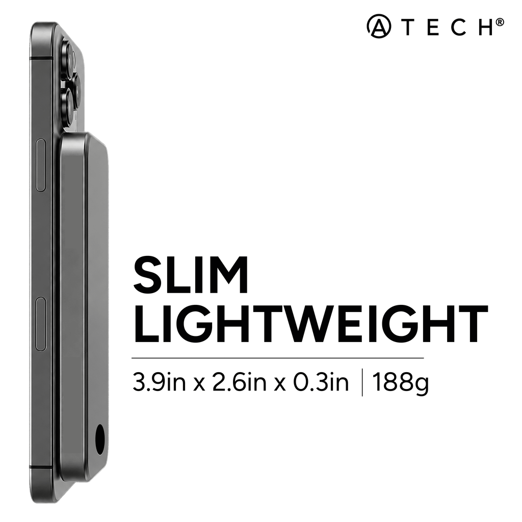 Slim 5000mAh Magnetic Power Bank by ATECH
