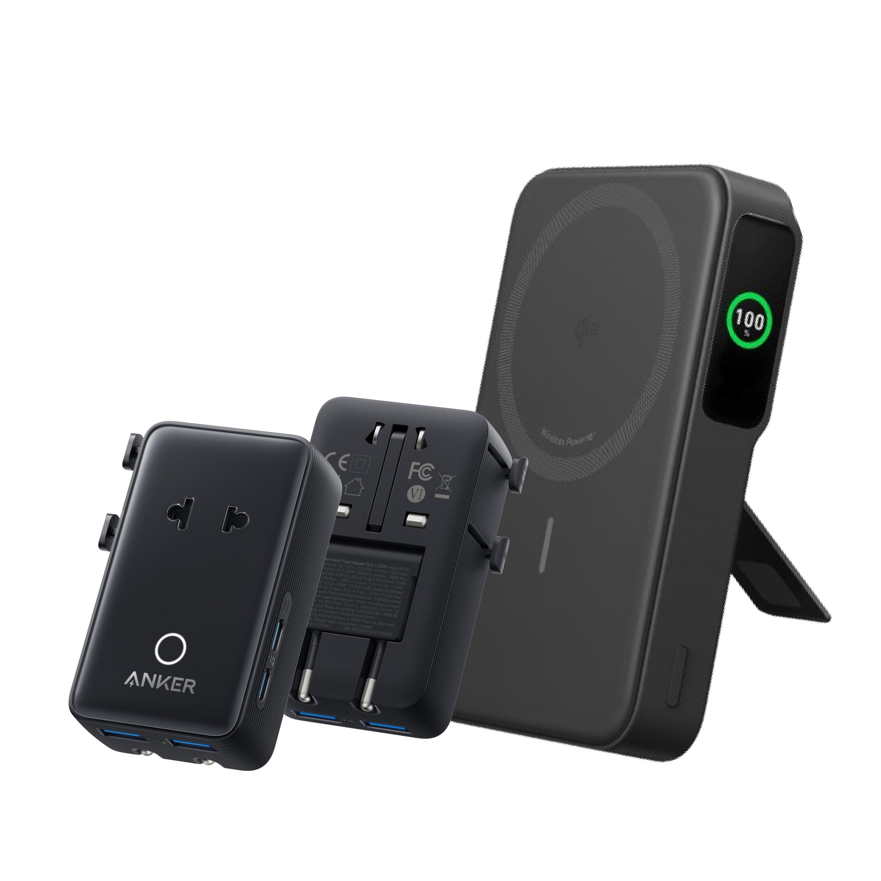 Anker MagGo 10K Power Bank Qi2 Wireless Charger With Built In Stand And Smart Display For iPhone 15 by Anker