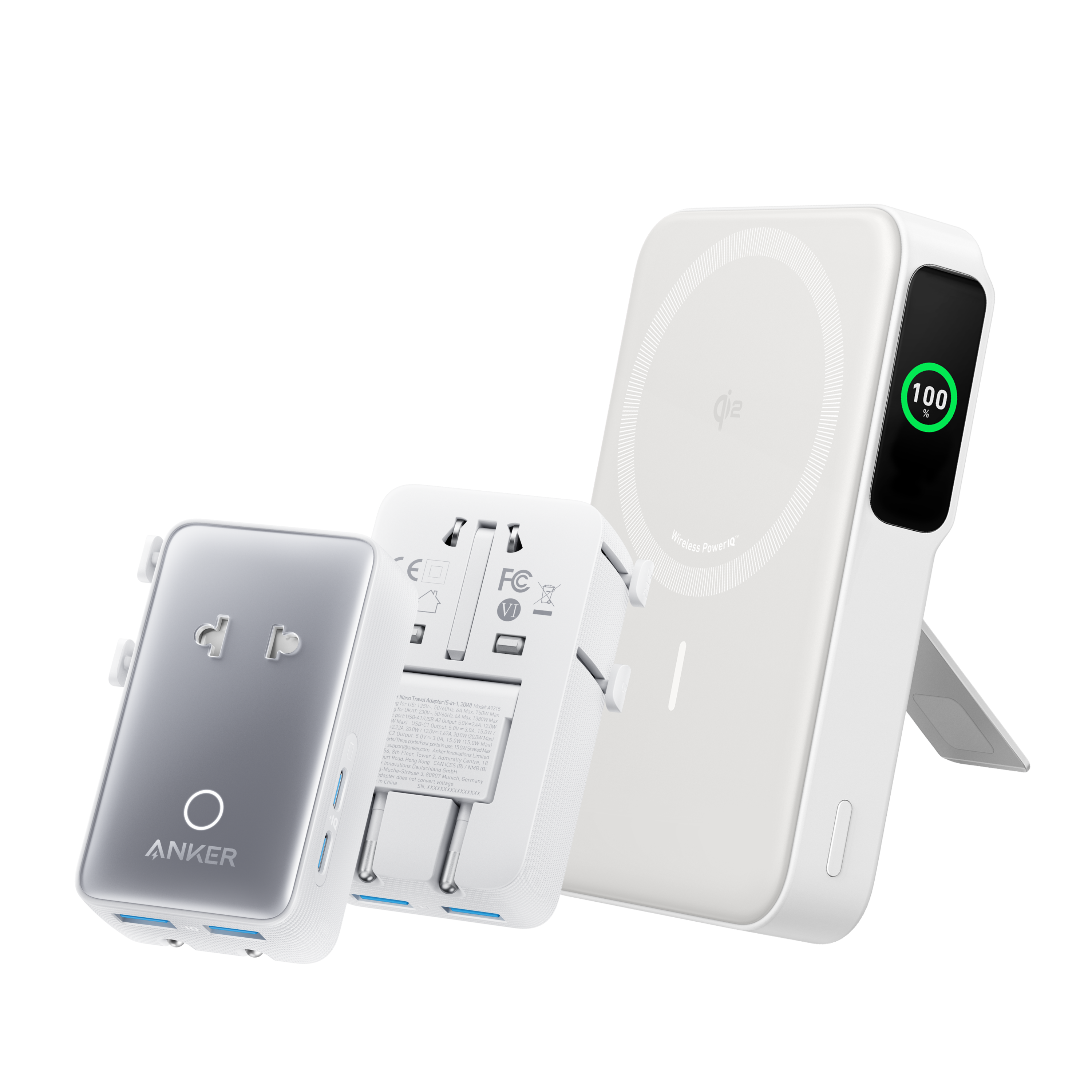 Anker MagGo 10K Power Bank Qi2 Wireless Charger With Built In Stand And Smart Display For iPhone 15 by Anker