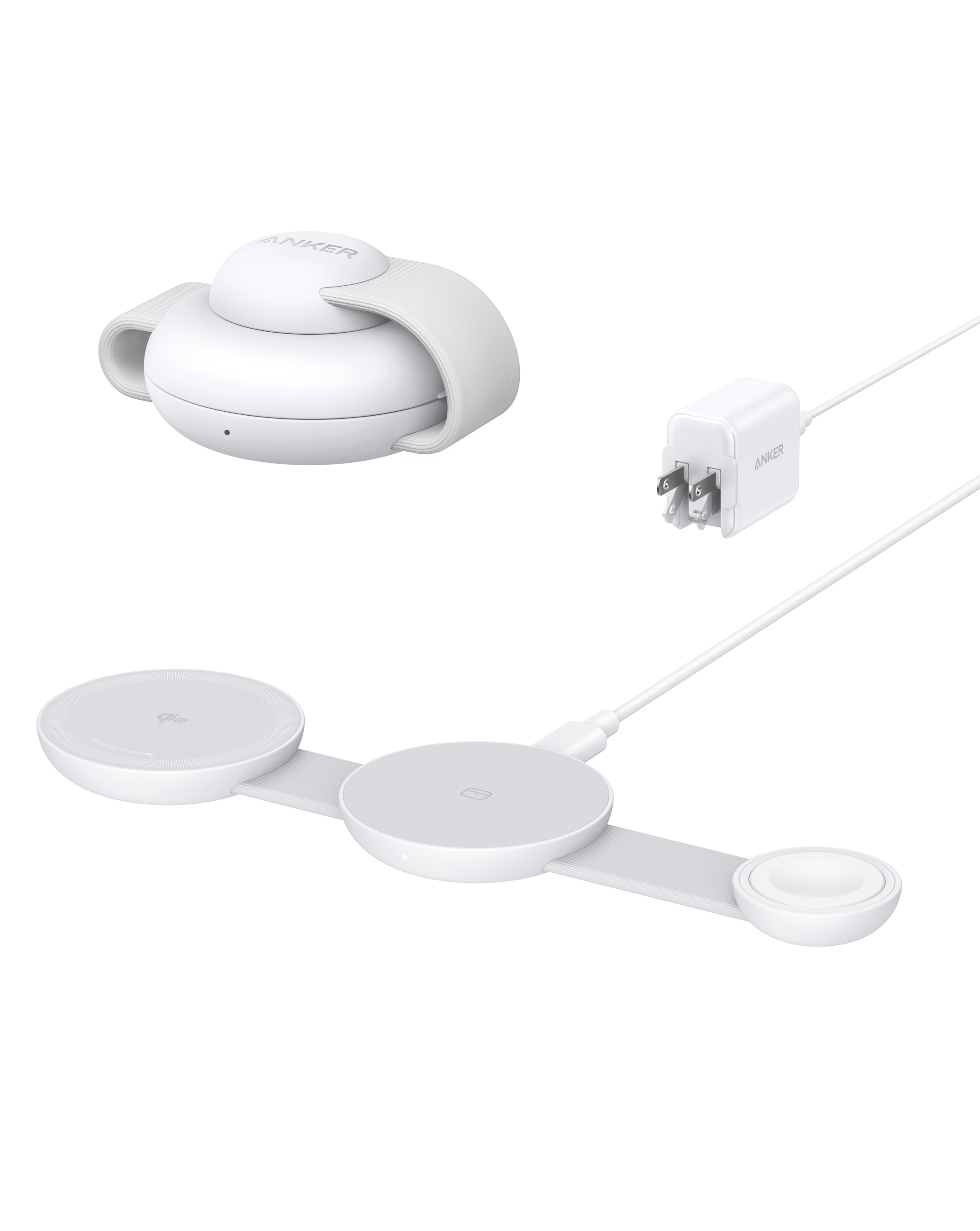 Anker MagGo Wireless Charging Station - 3-In-1 Foldable Pad For MagSafe And Qi2 Powers iPhone, Apple Watch, And More by Anker