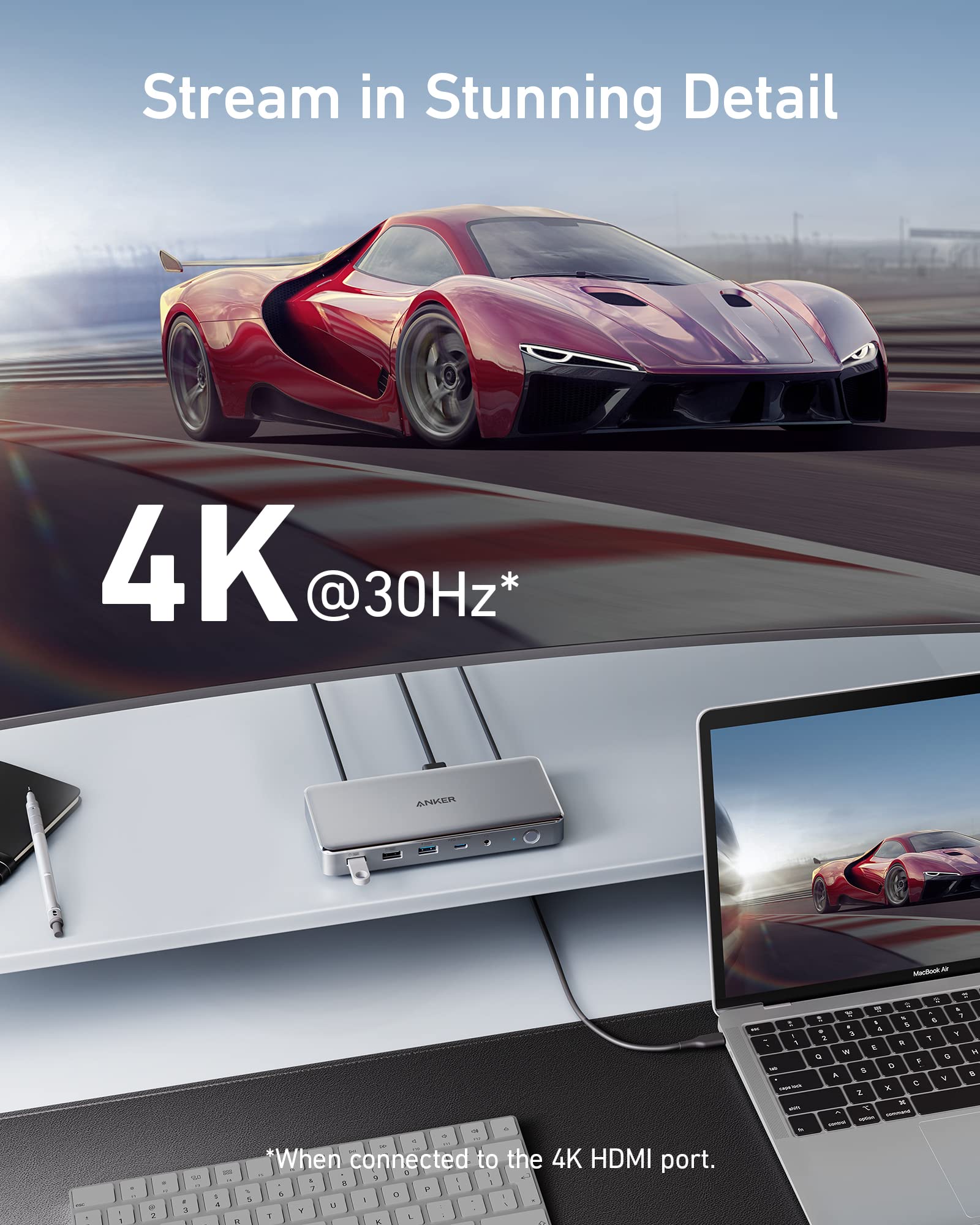 Anker 563 USB-C Docking Station - 10-In-1 USB-C Hub For Multi-Display, Fast Charging, And High-Speed Data Transfer by Anker