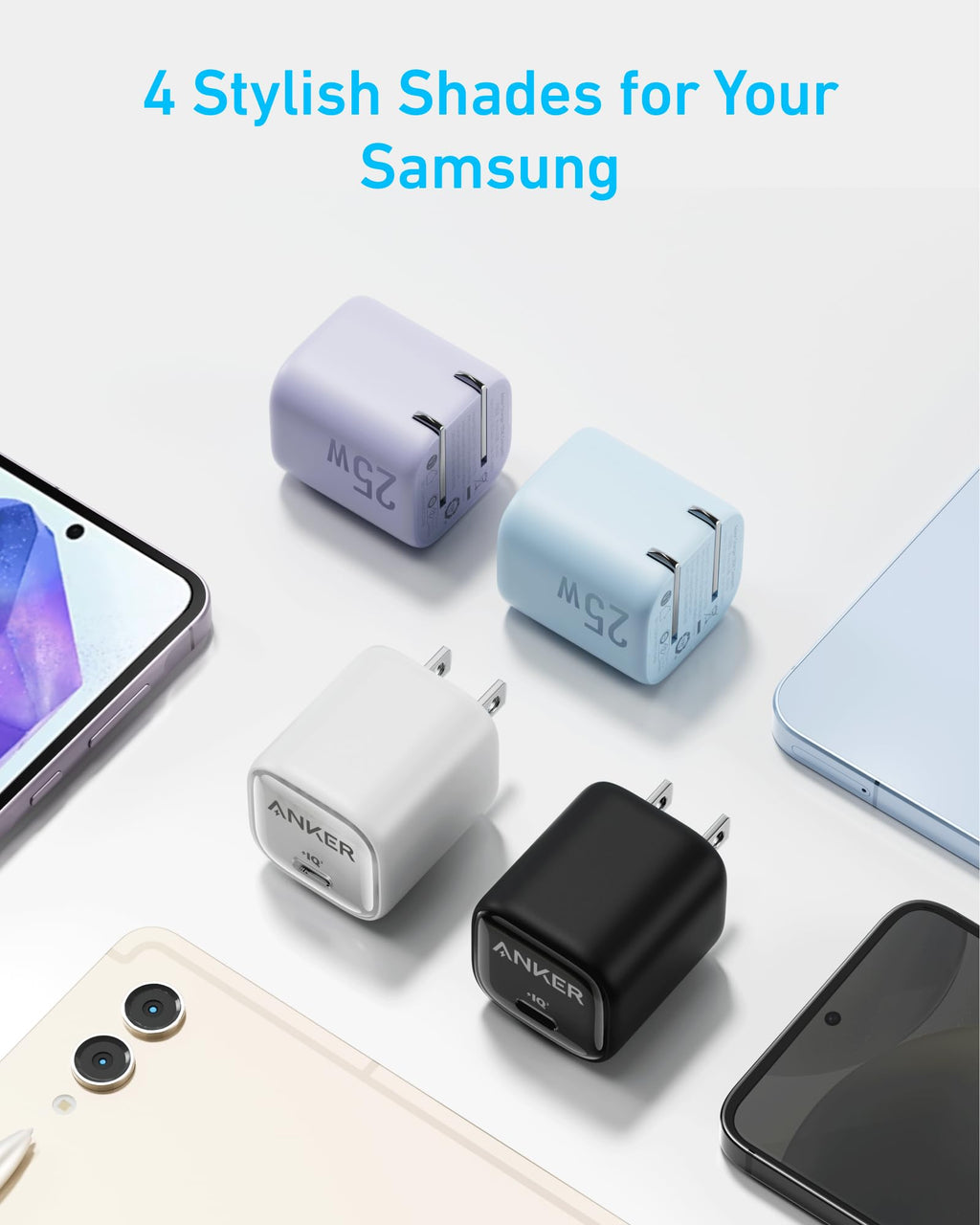Anker Charger 25W Compact - Fast 25W USB C Power Delivery For Samsung And All Devices Travel Ready by Anker