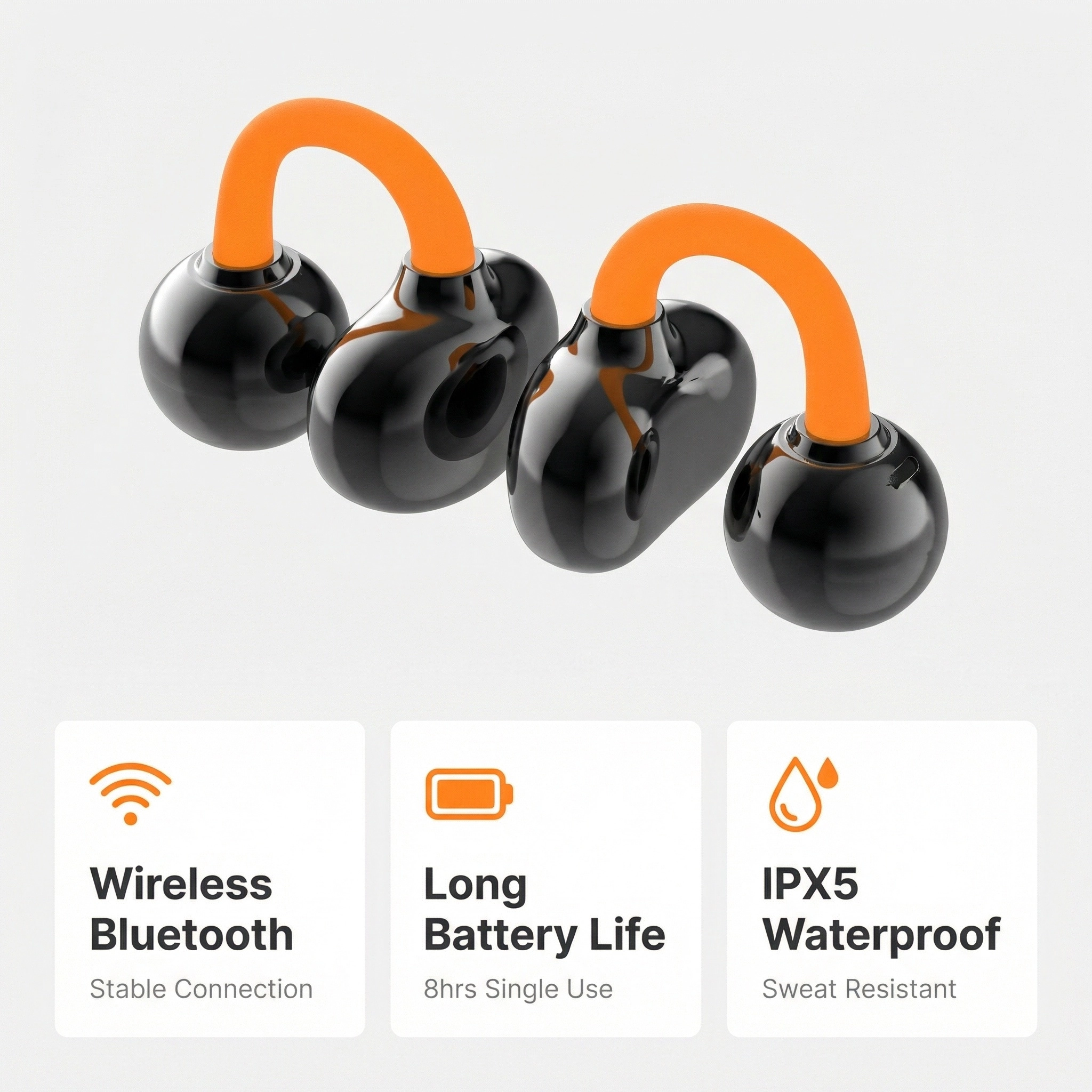 Clip-On Air Conduction Buds by ATECH