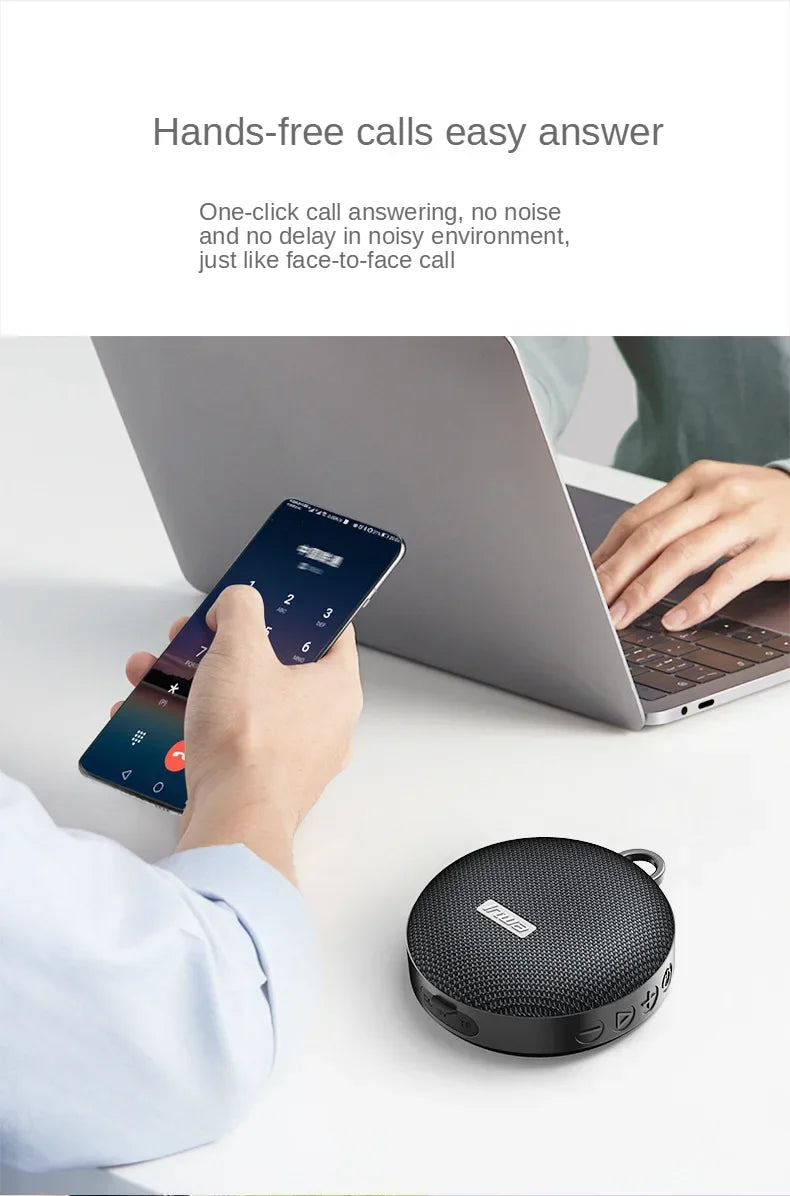 New Inwa Mz-500 Wireless Cycling Bluetooth Speaker Portable Outdoor Tws Stereo Subwoofer Card by Tech-Home Store