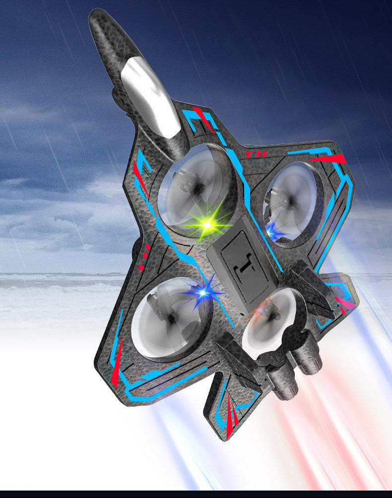 Cross-border new product remote control fighter four-channel suspension drone tumbling stunt toy foam drone by Tech-Home Store