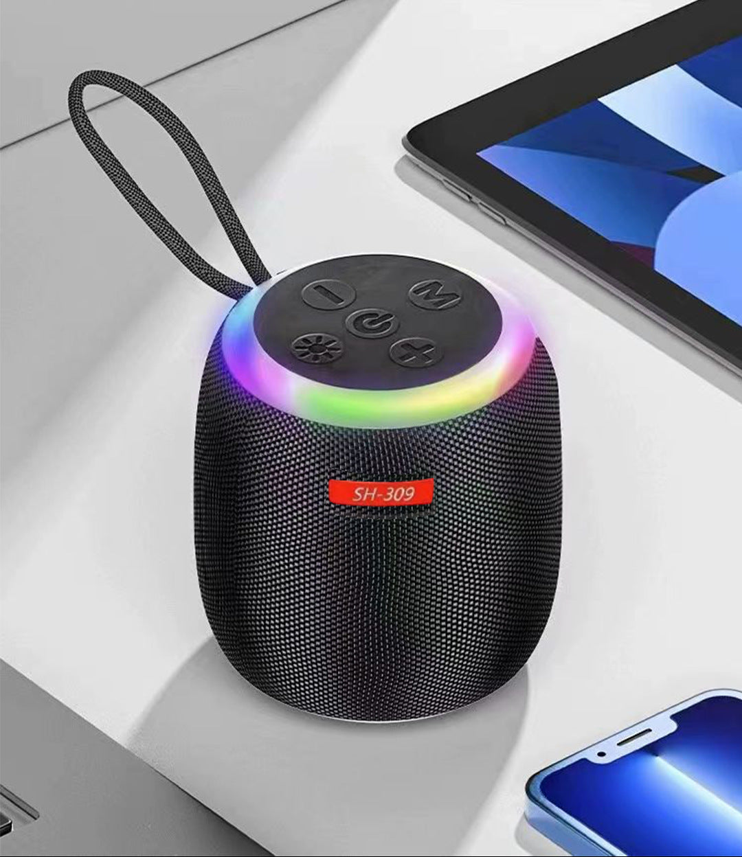 USB Large Audio Subwoofer Bluetooth Speaker Outdoor Portable High Volume Home Desktop Mini Speaker by Tech-Home Store